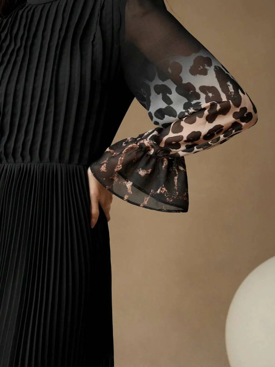 PREMIUM FLORAL PRINT TIERED LAYER DRESS