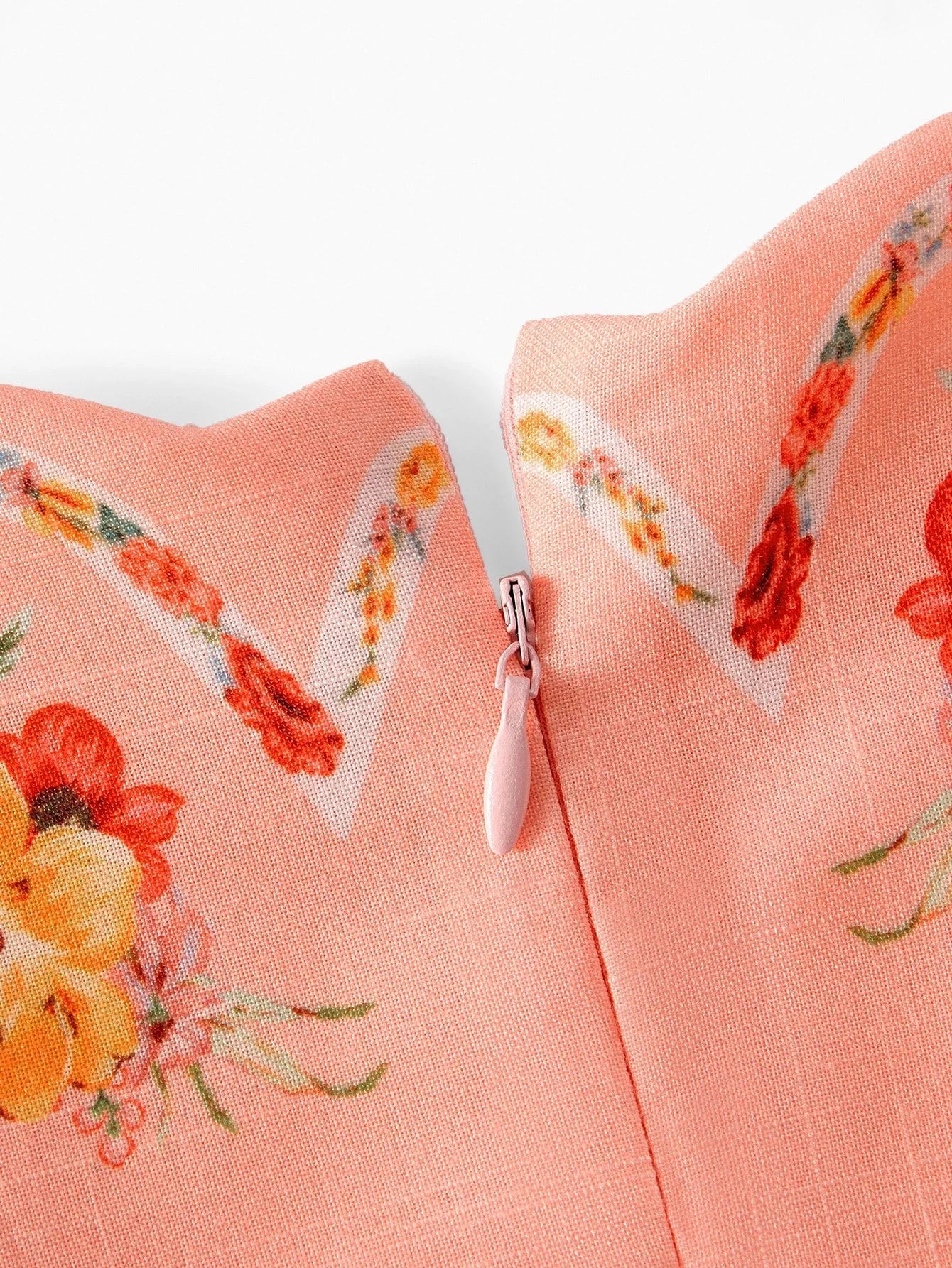 PREMIUM FLORAL PRINT VNECK ELEGANT MIDI DRESS SUITABLE FOR VACATION