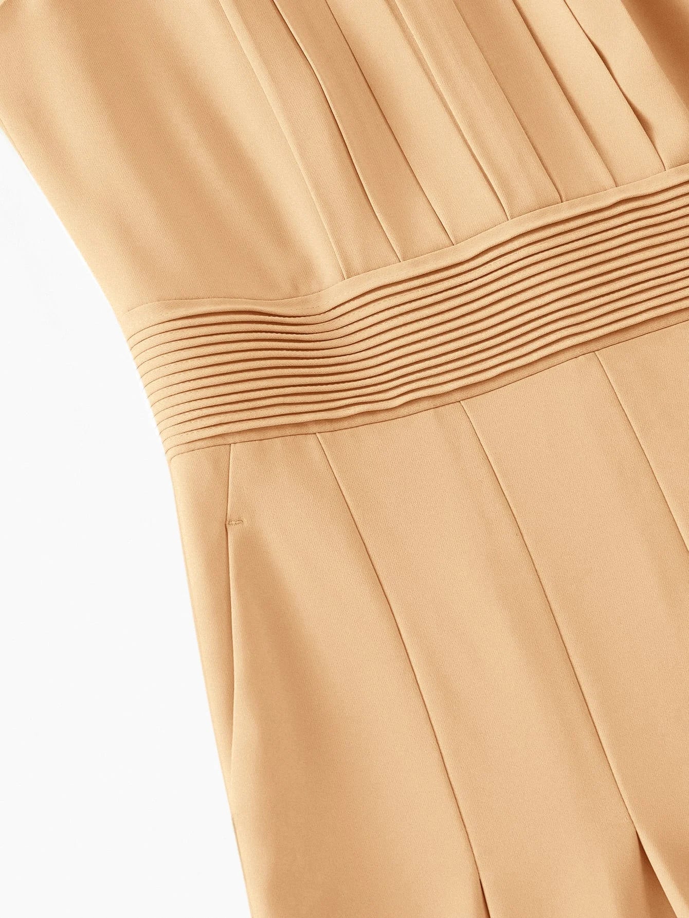 PREMIUM FOLD PLEATED SLANT POCKET JUMPSUIT