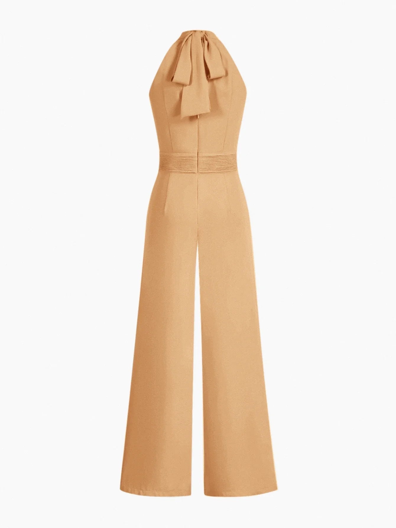 PREMIUM FOLD PLEATED SLANT POCKET JUMPSUIT