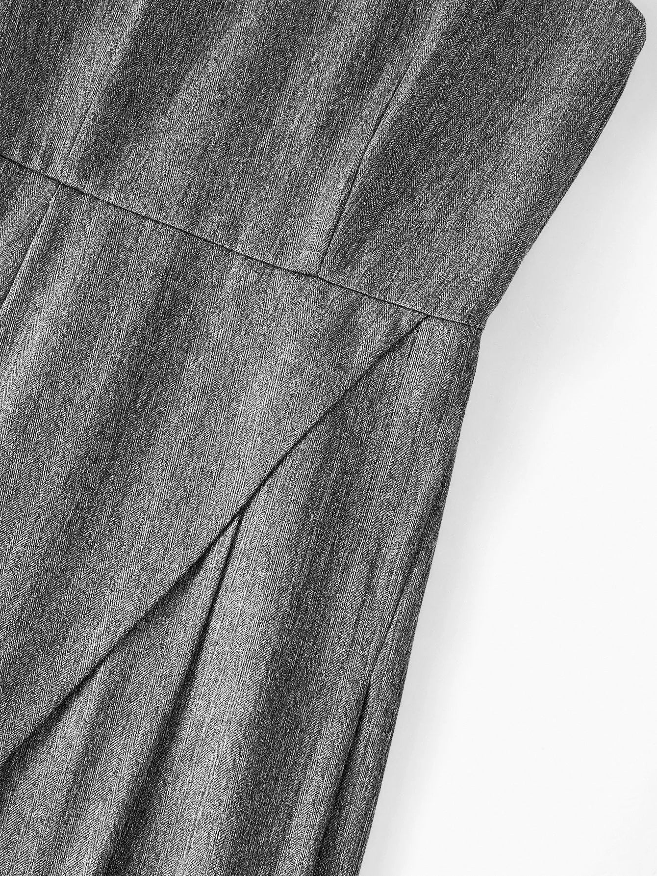 PREMIUM FOLD PLEATED WAIST MIDLENGTH DRESS AUTUMNWINTER