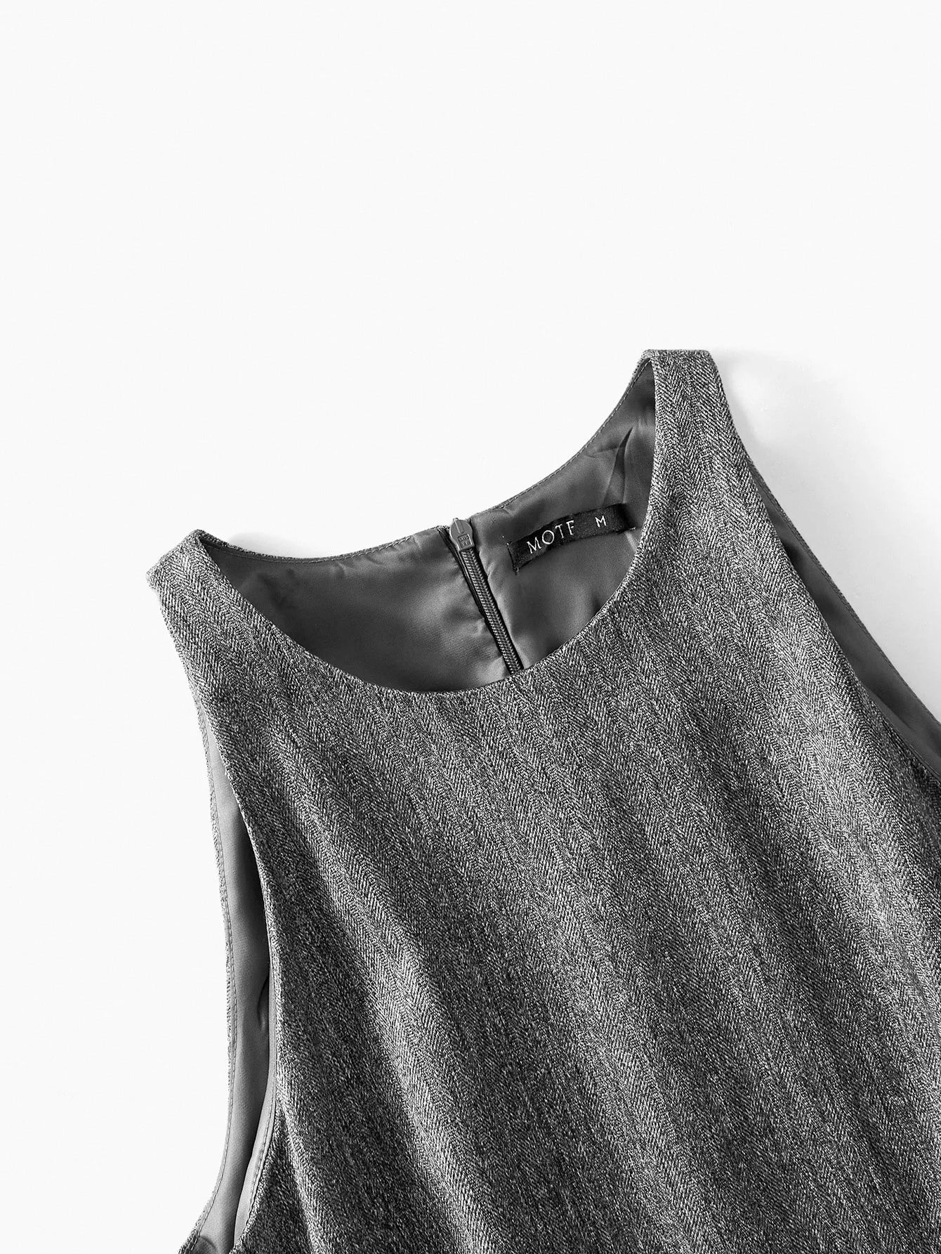 PREMIUM FOLD PLEATED WAIST MIDLENGTH DRESS AUTUMNWINTER