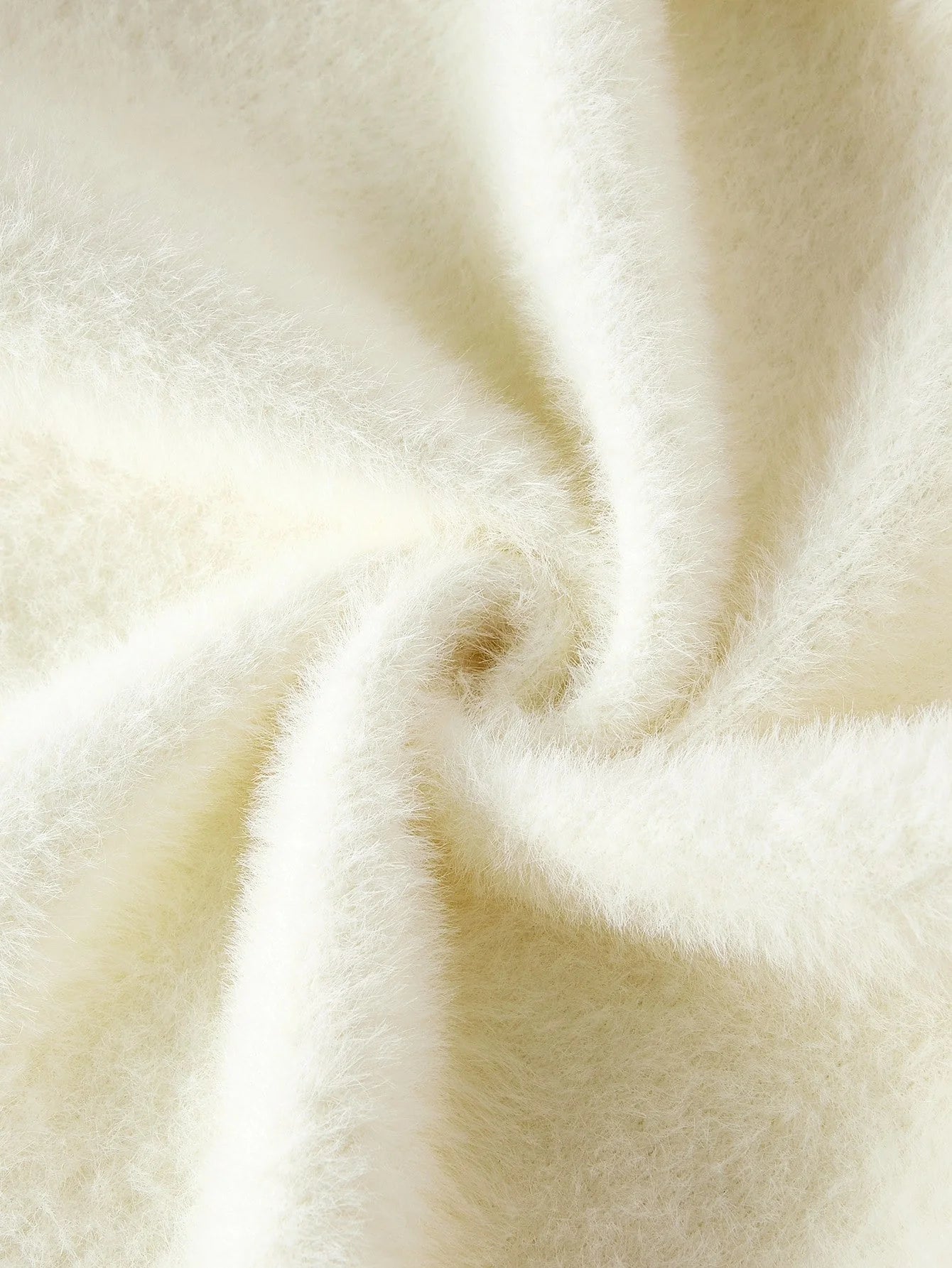 PREMIUM FUZZY PANEL GIGOT SLEEVE FAUX PEARLS CARDIGAN