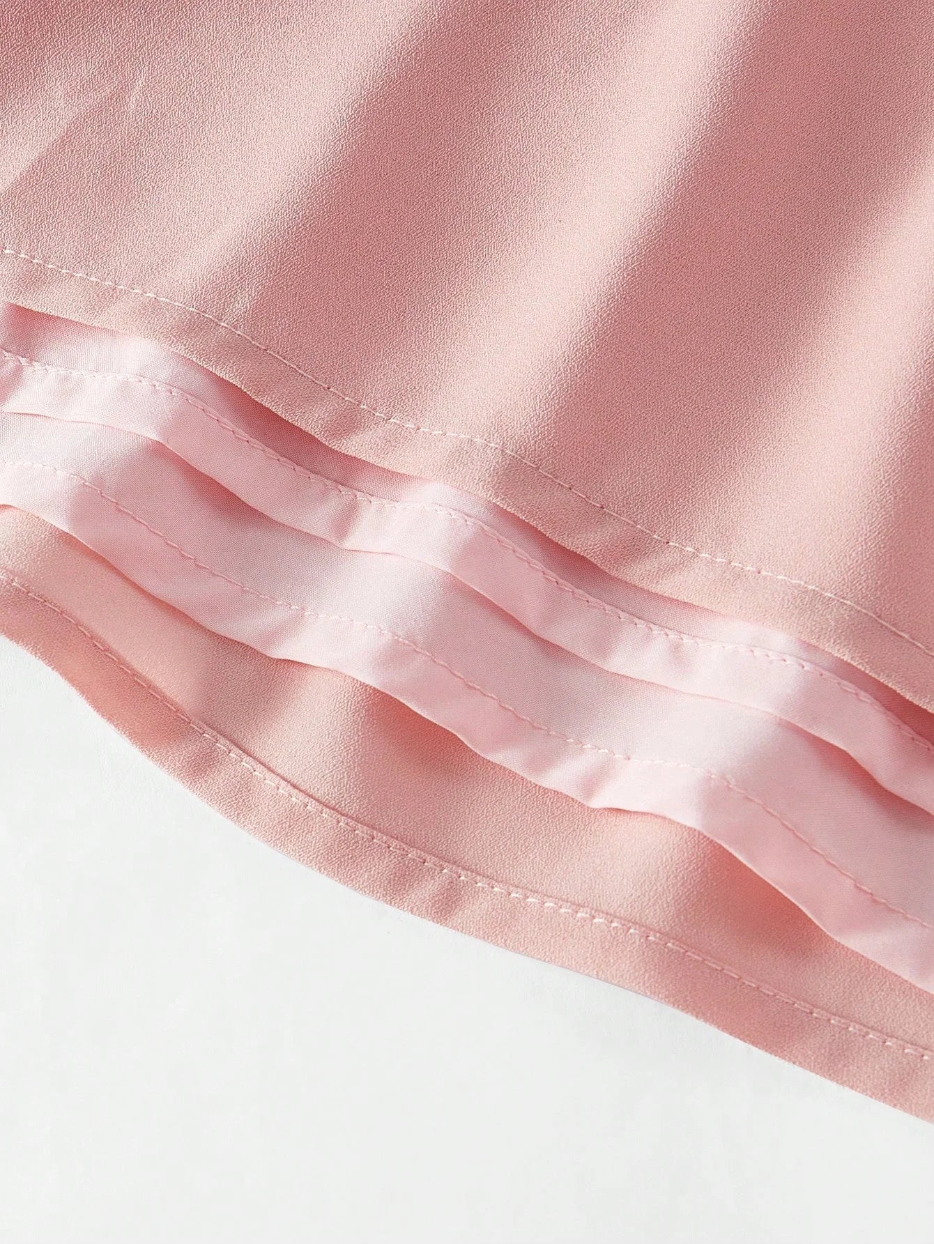 PREMIUM GATHERED NOTCHED V NECK DRESS