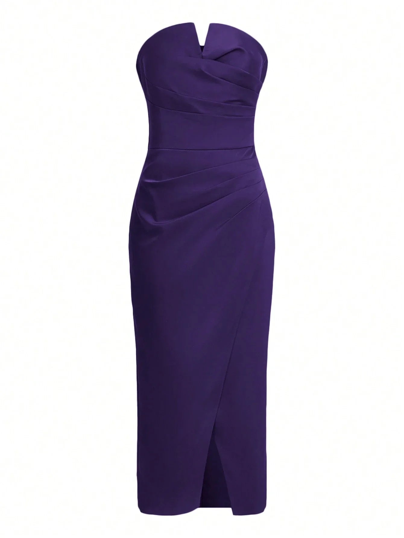 PREMIUM GATHERED STRAPLESS DRESS