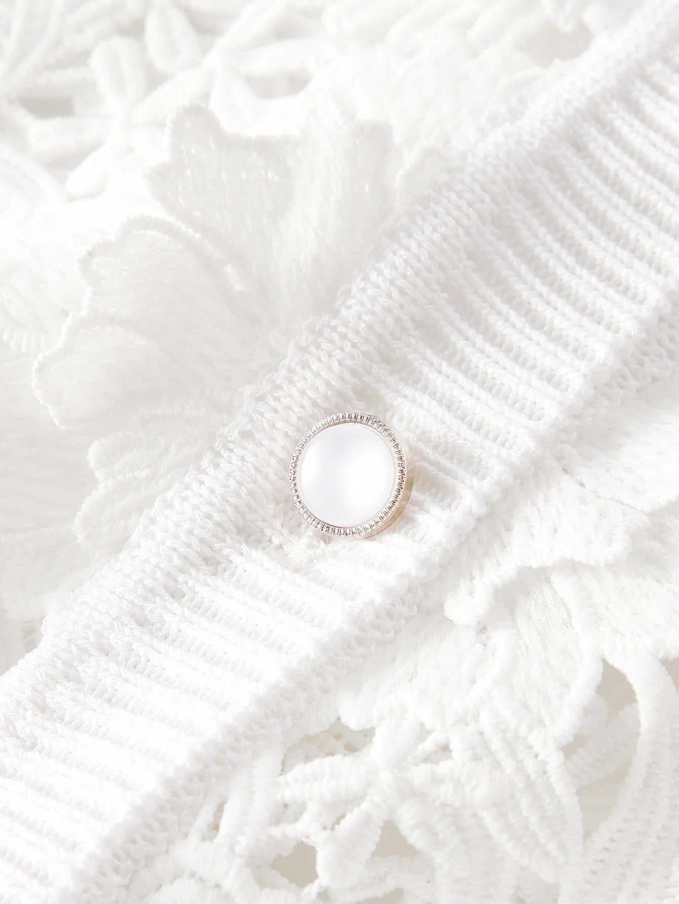 PREMIUM GUIPURE LACE BUTTON UP CARDIGAN