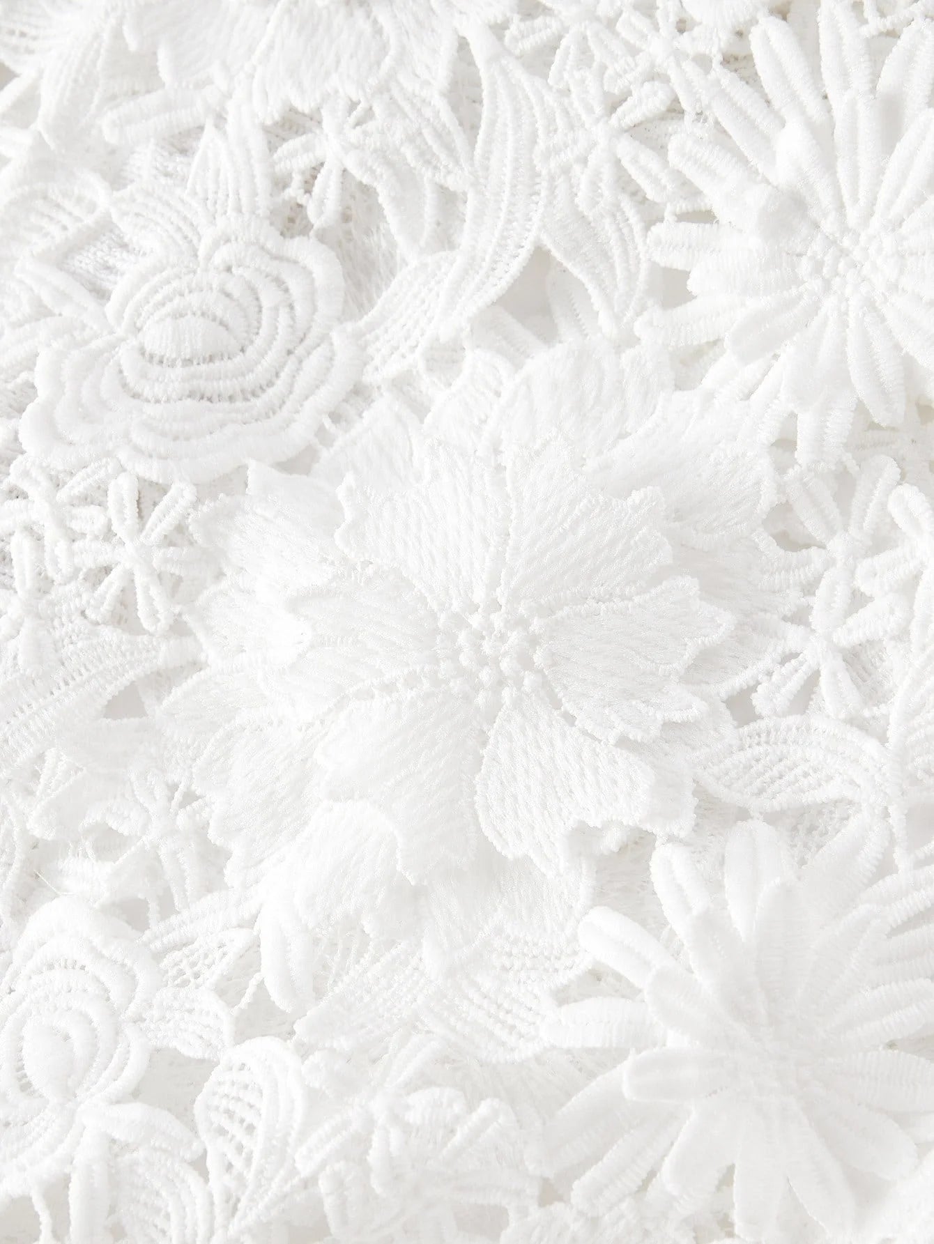 PREMIUM GUIPURE LACE BUTTON UP CARDIGAN