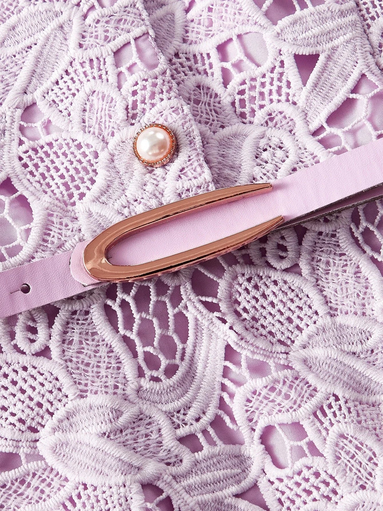 PREMIUM GUIPURE LACE OVERLAY PUFF SLEEVE BELTED SHORT SHIRT DRESS