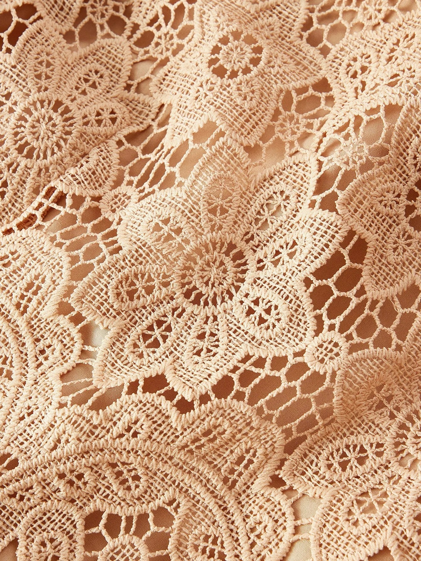 PREMIUM GUIPURE LACE PLEATED DRESS