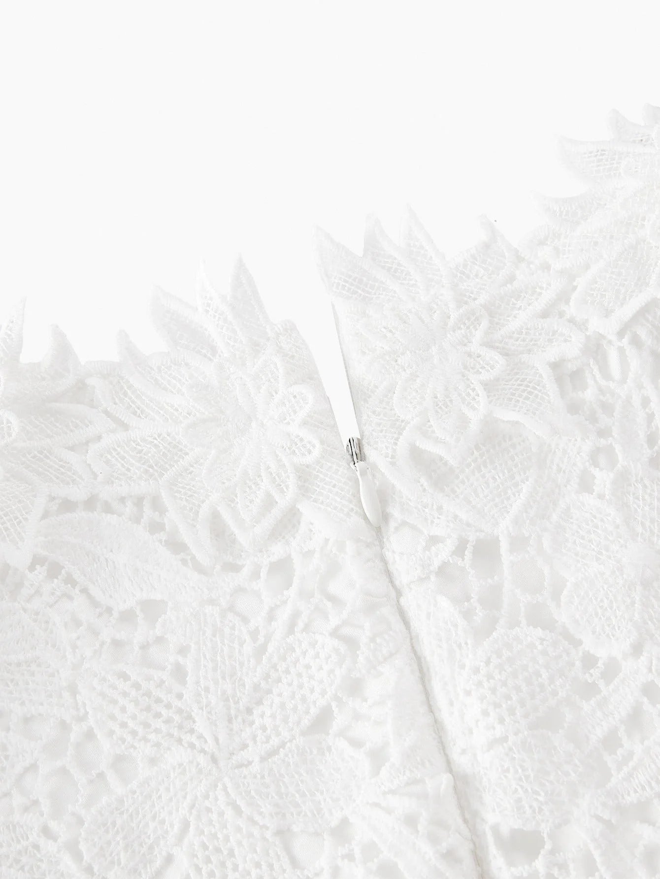 PREMIUM GUIPURE LACE PLEATED DRESS