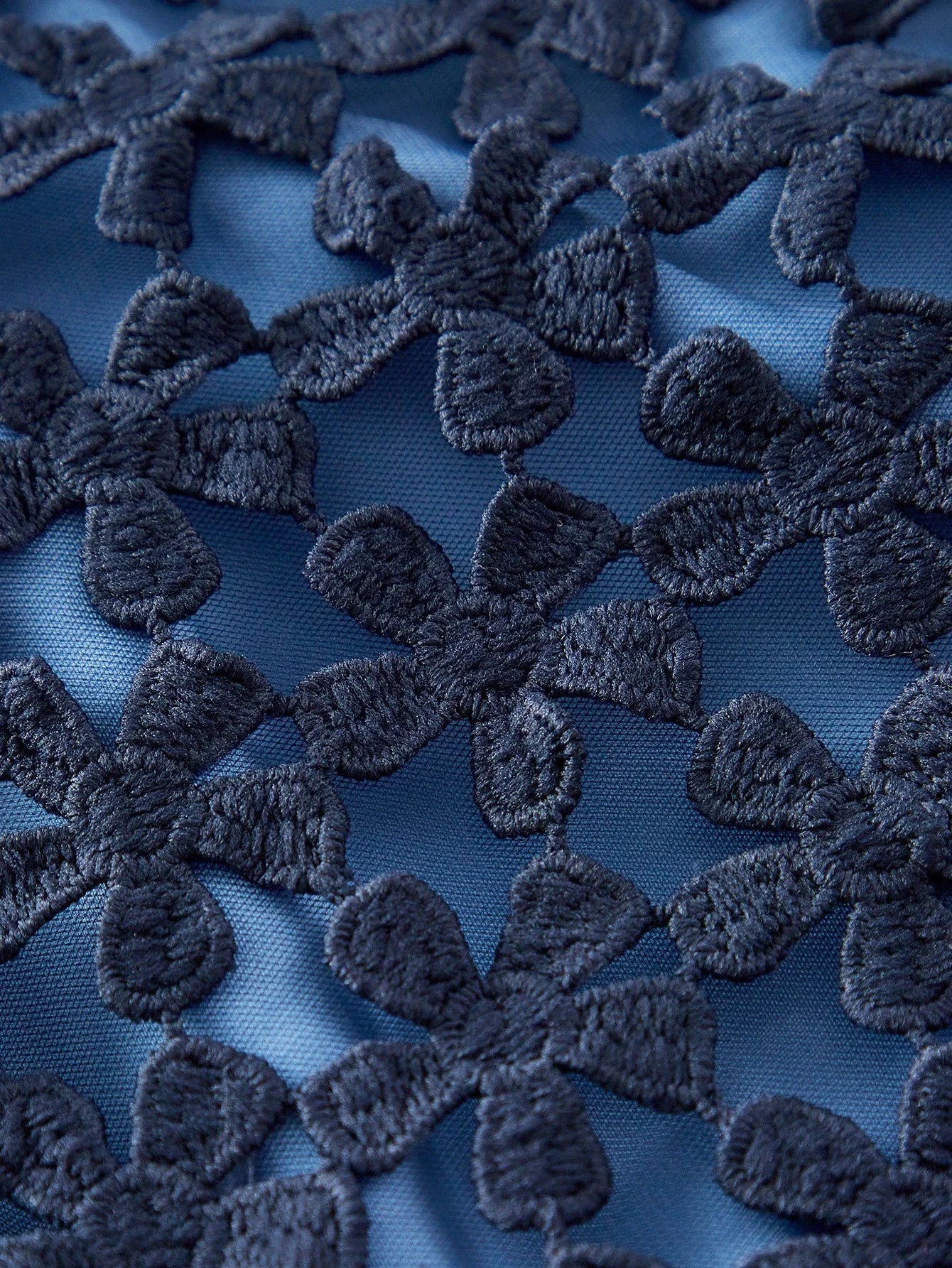 PREMIUM GUIPURE LACE RUFFLE HEM MIDI DRESS