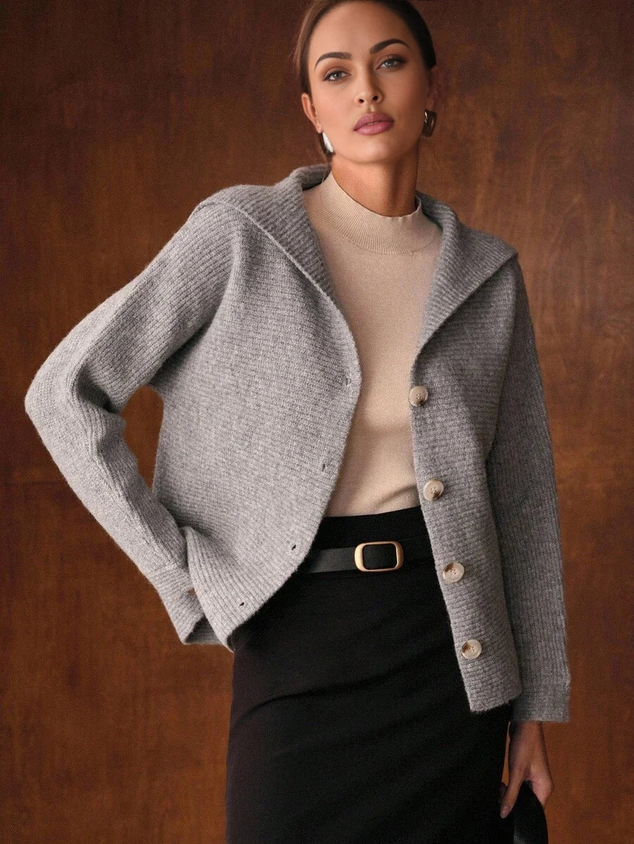 PREMIUM HOODED BUTTON UP CARDIGAN