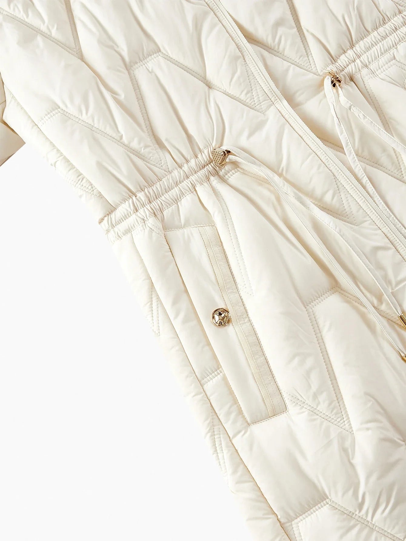 PREMIUM HOODED CONTRAST FAUX FUR WINTER COAT