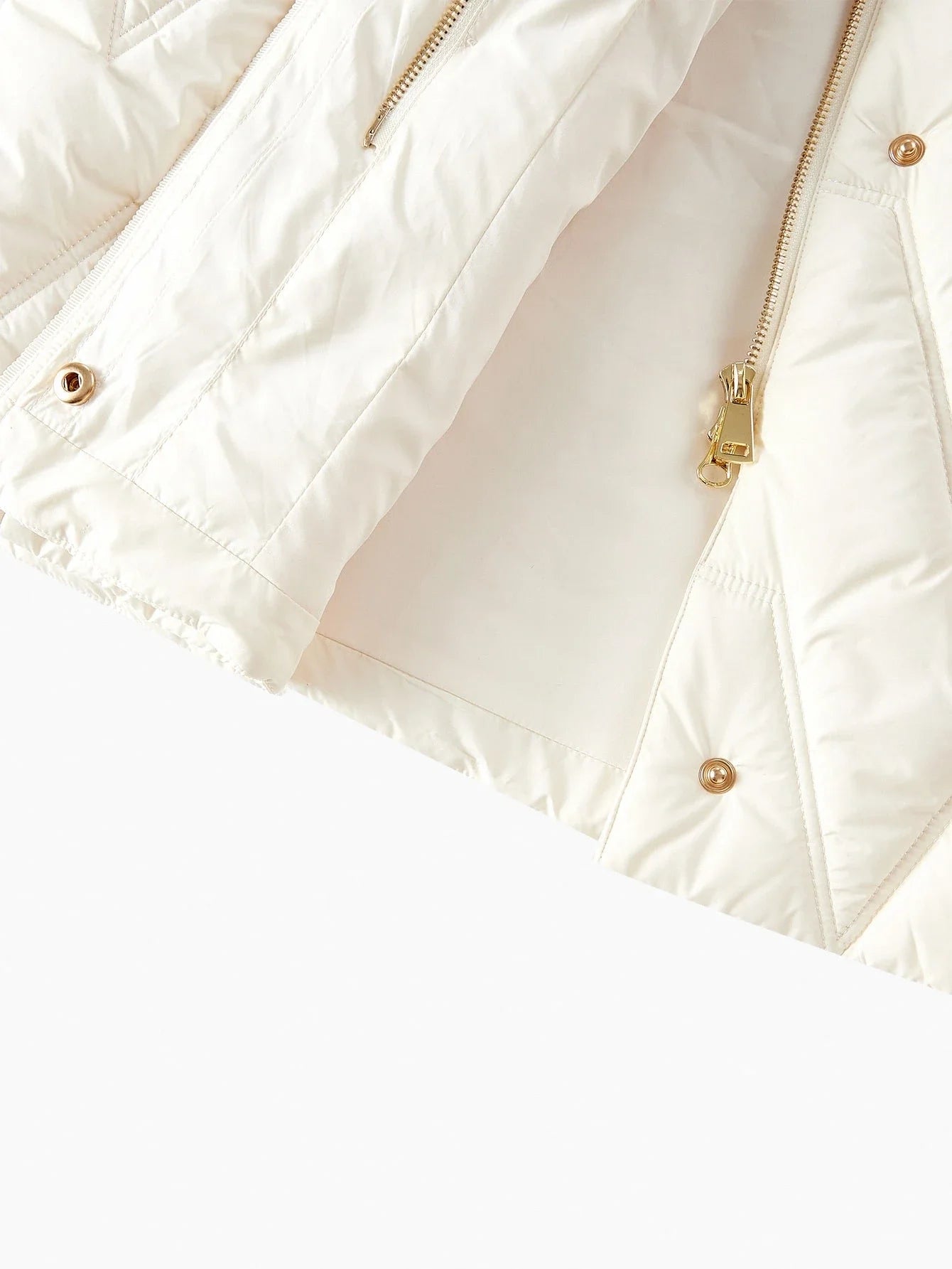 PREMIUM HOODED CONTRAST FAUX FUR WINTER COAT