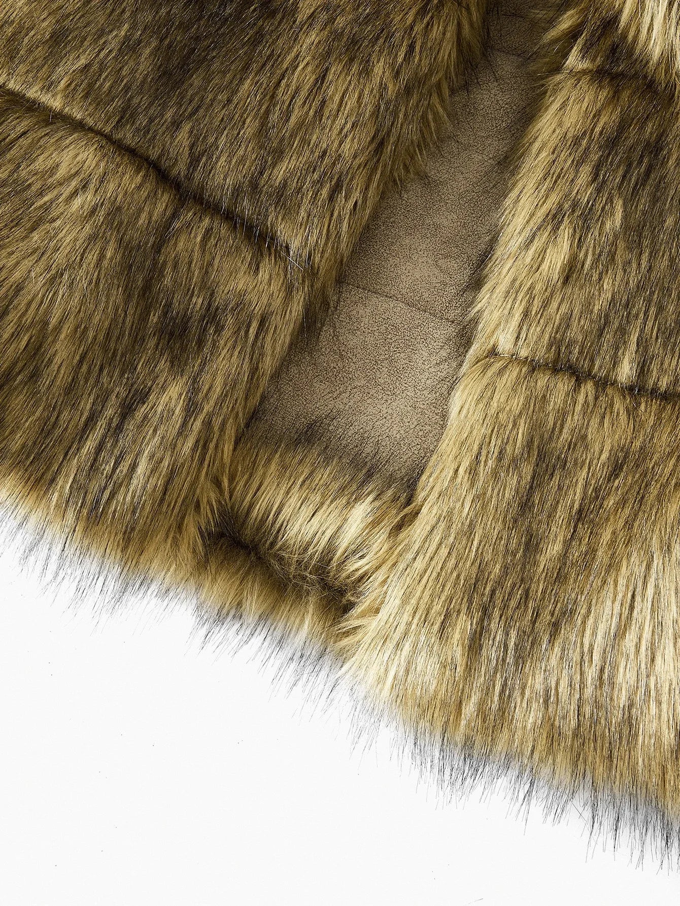 PREMIUM HOODED LONG SLEEVE FAUX FUR COAT FOR AUTUMN amp WINTER