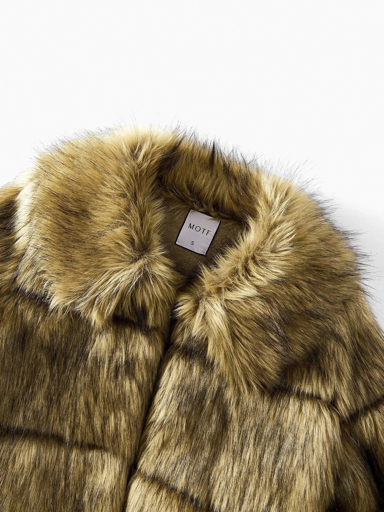 PREMIUM HOODED LONG SLEEVE FAUX FUR COAT FOR AUTUMN amp WINTER