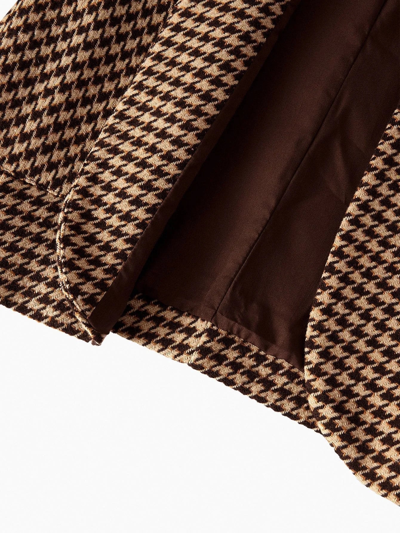 PREMIUM HOUNDSTOOTH PATTERN BELTED BLAZER