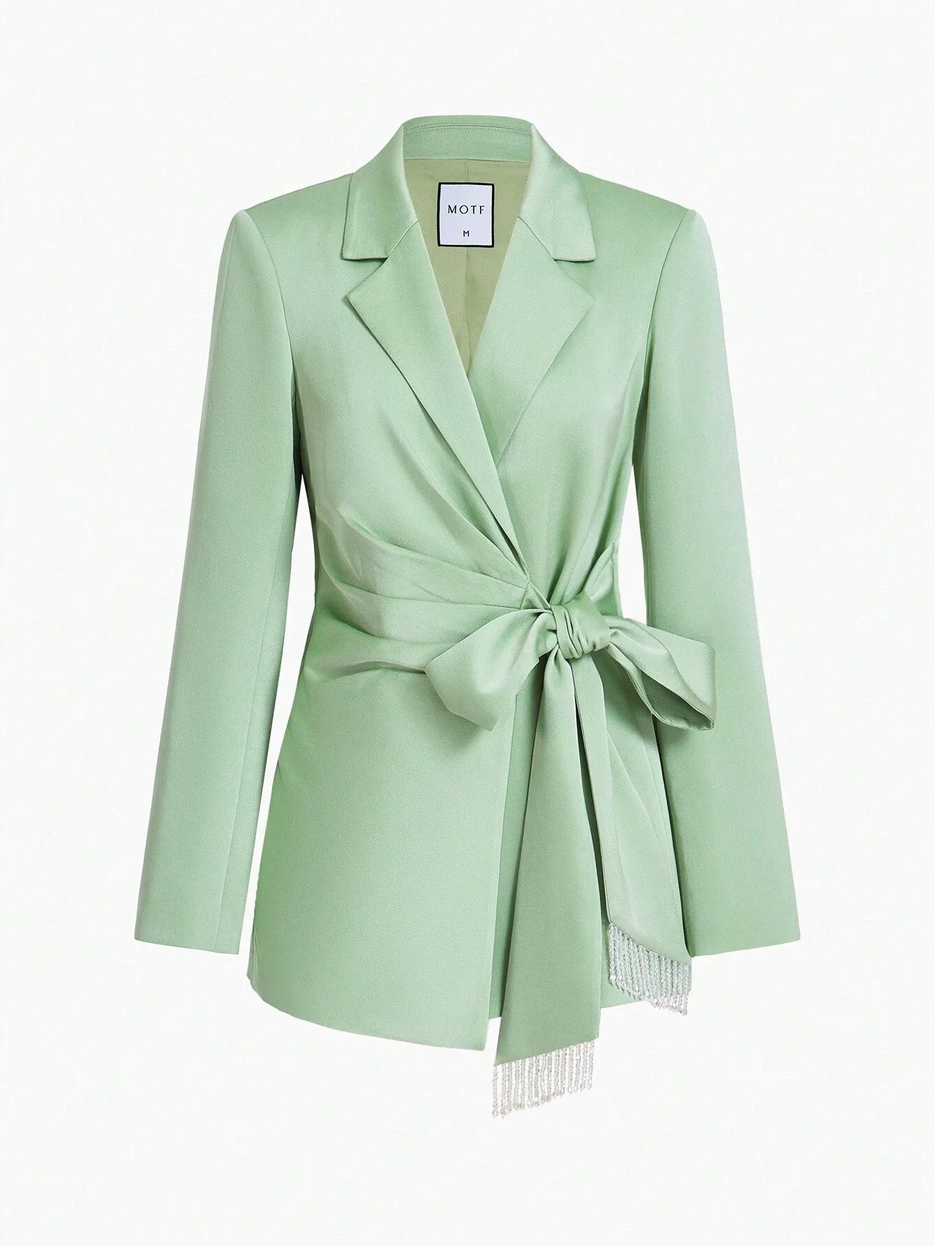 PREMIUM HOURGLASS FRINGE TRIM BLAZER