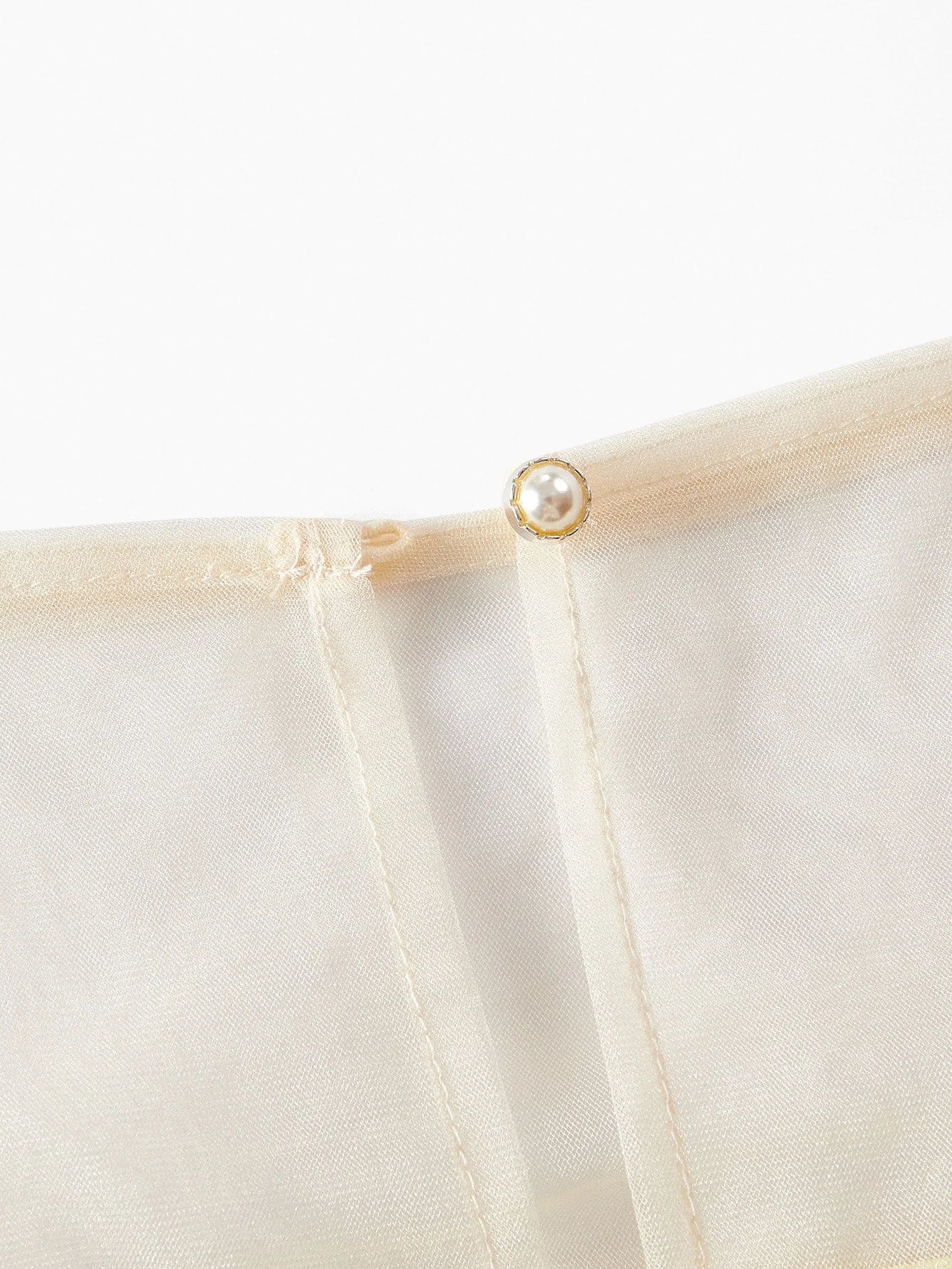 PREMIUM JACQUARD EMBROIDERY MESH YOKE PUFF SLEEVE DRESS