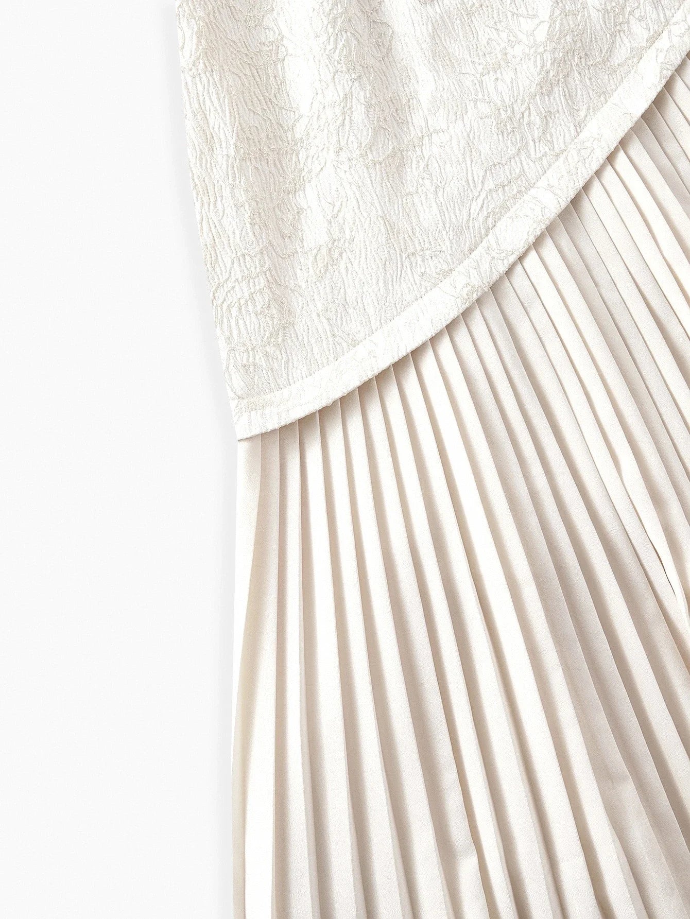 PREMIUM JACQUARD PLEATED HEM DRESS