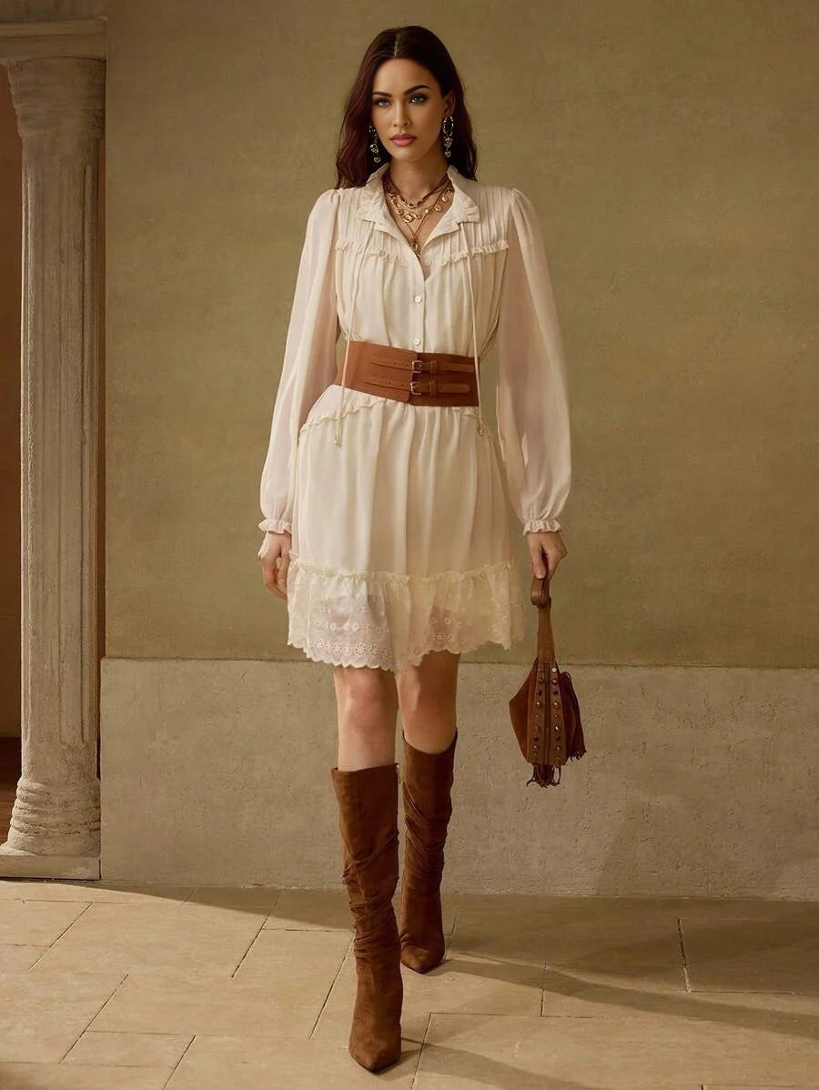 PREMIUM KNOT A LINE DRESS