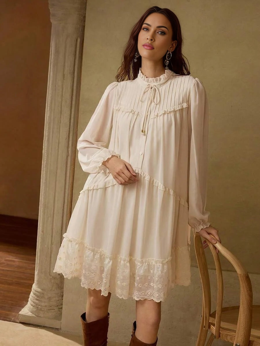 PREMIUM KNOT A LINE DRESS