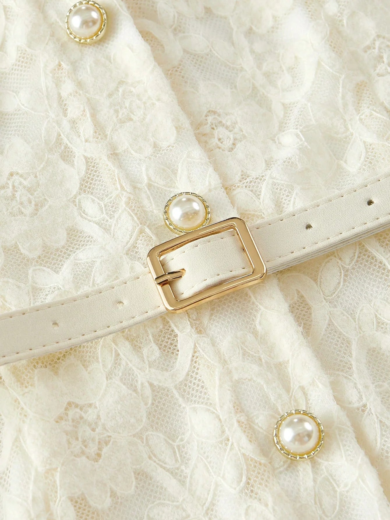 PREMIUM LACE CONTRAST MESH MERMAID HEM DRESSSPRINGSUMMER