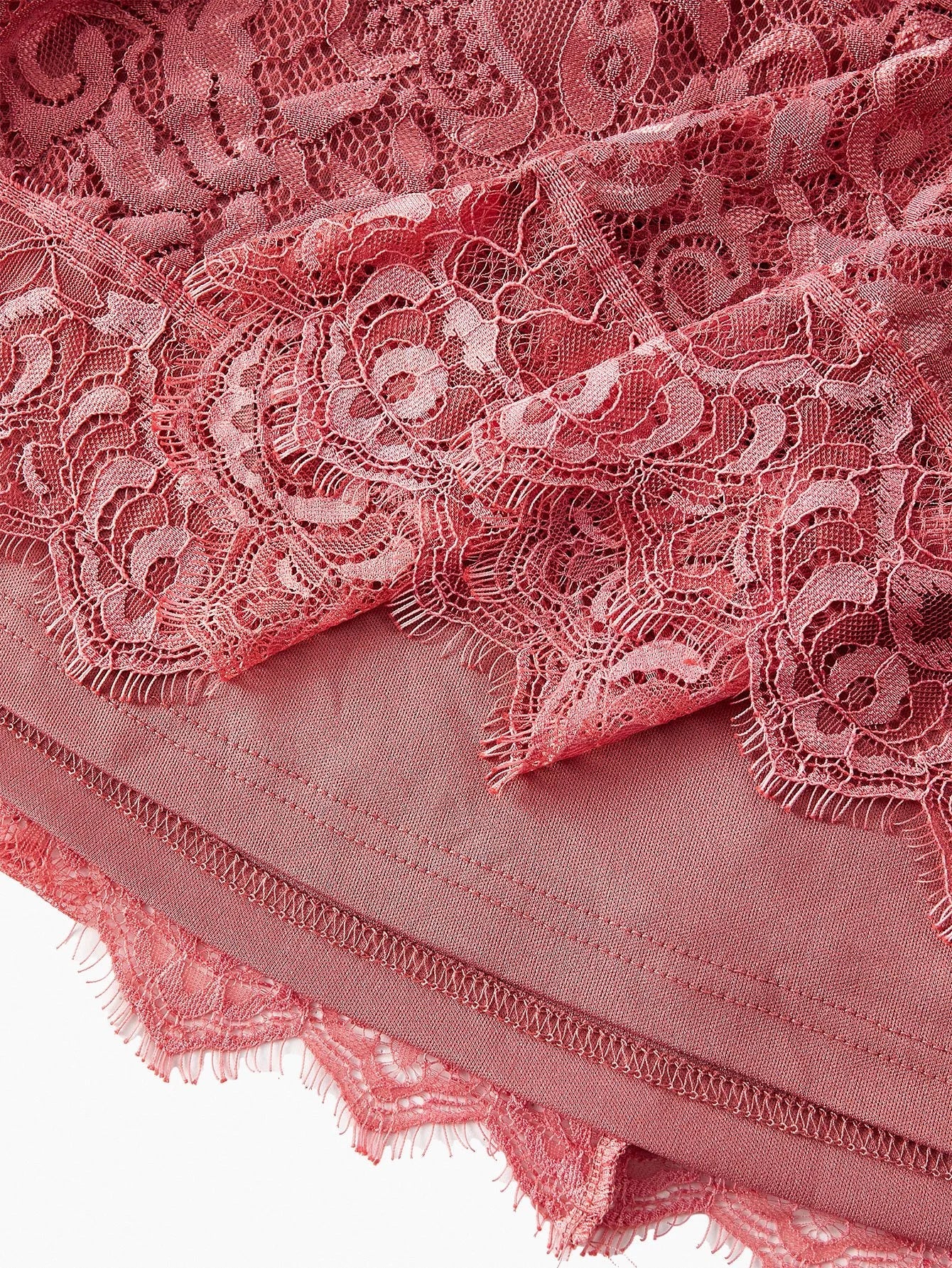 PREMIUM LACE FAUX PEARL DECOR DRESS