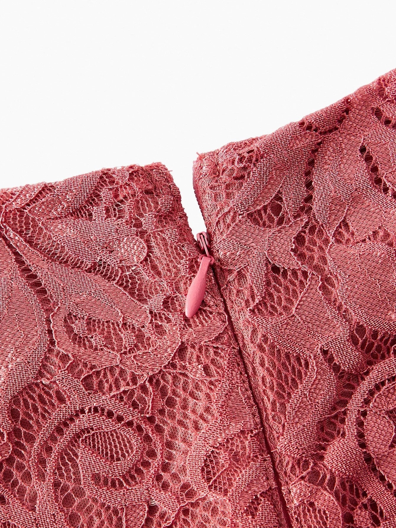 PREMIUM LACE FAUX PEARL DECOR DRESS