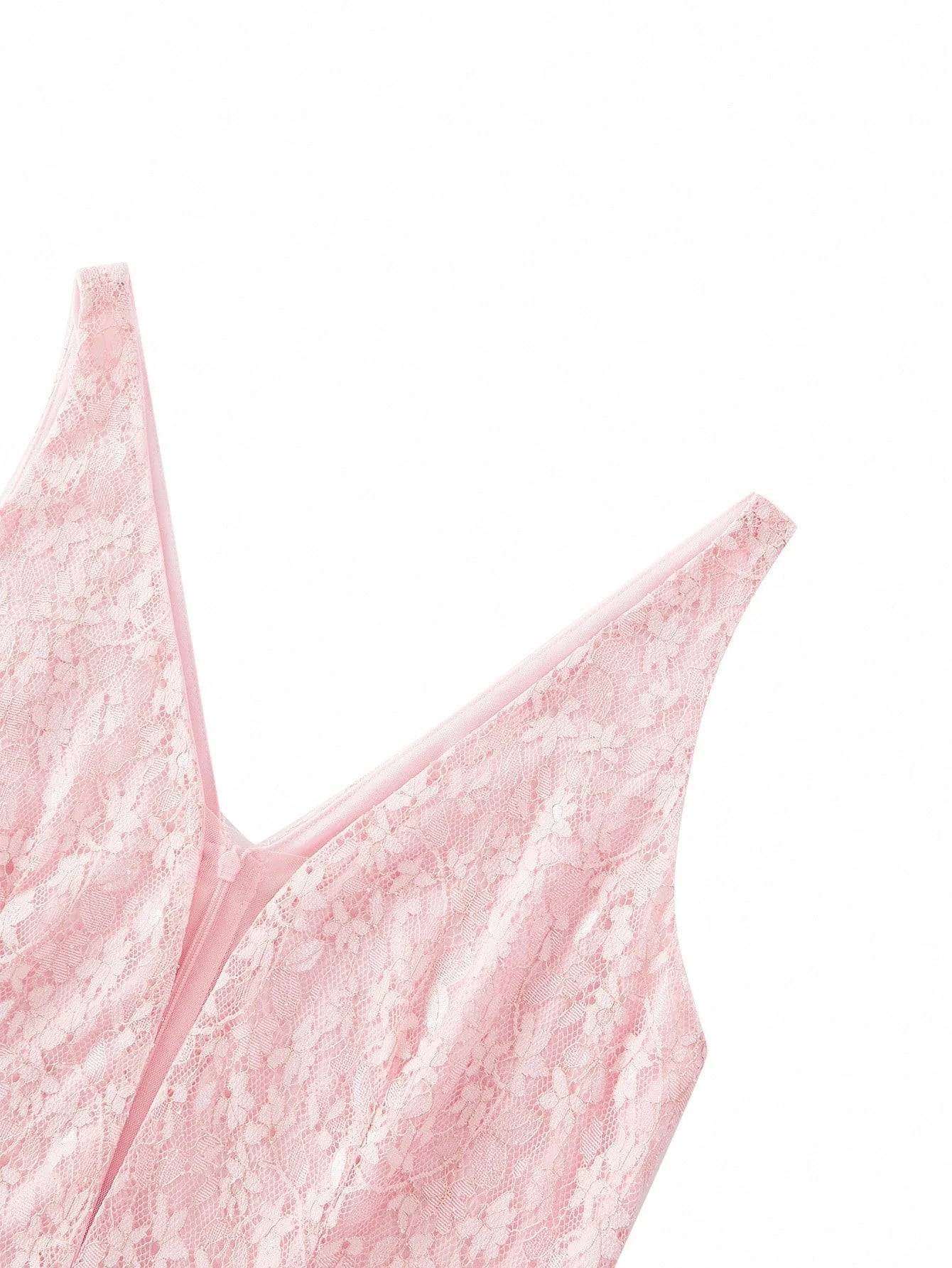 PREMIUM LACE MESH PANEL LAYERED RUFFLE HEM COCKTAIL DRESS