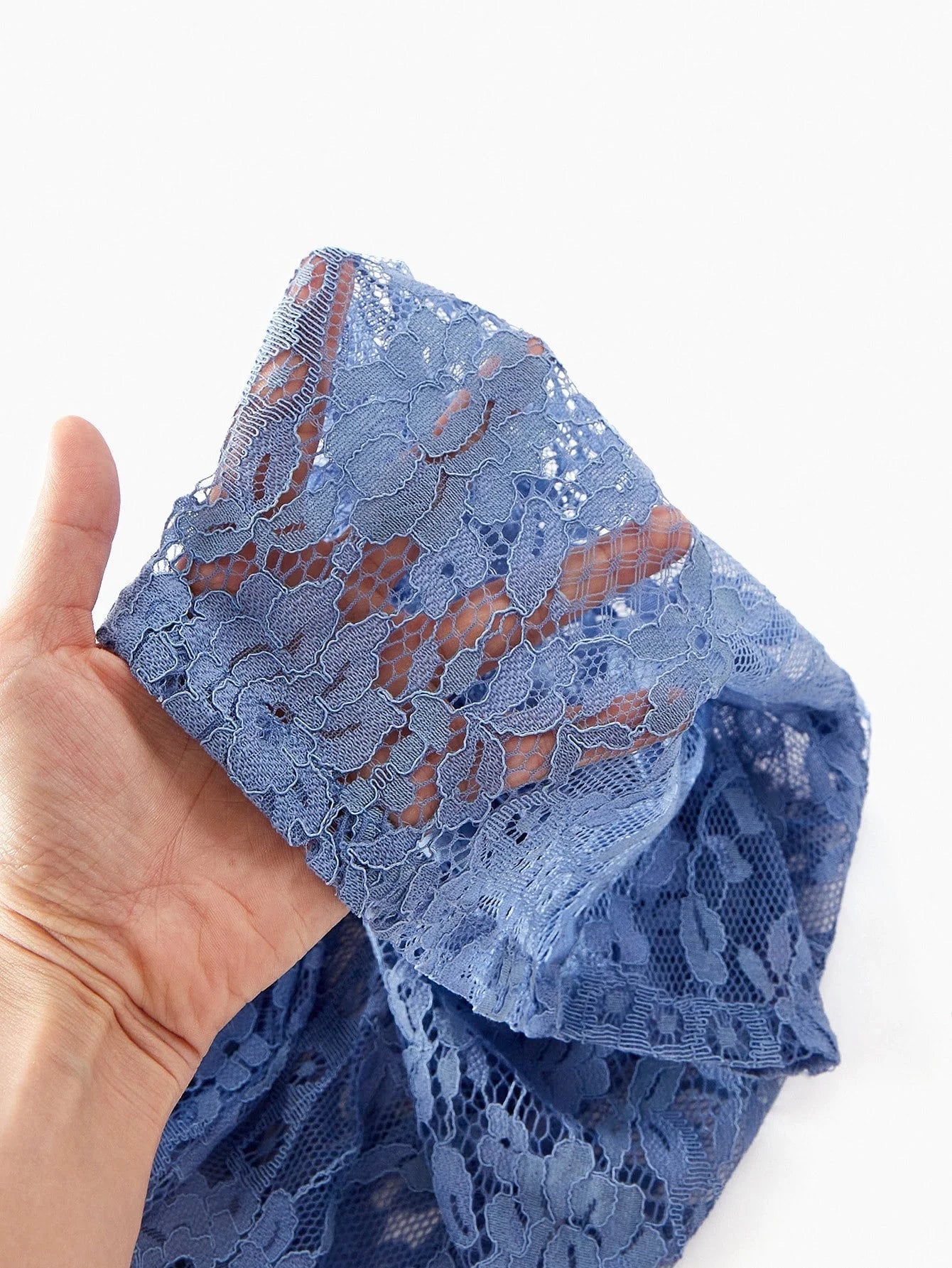 PREMIUM LACE OVERLAY BUCKLE BELTED BUTTON FRONT JUMPSUIT