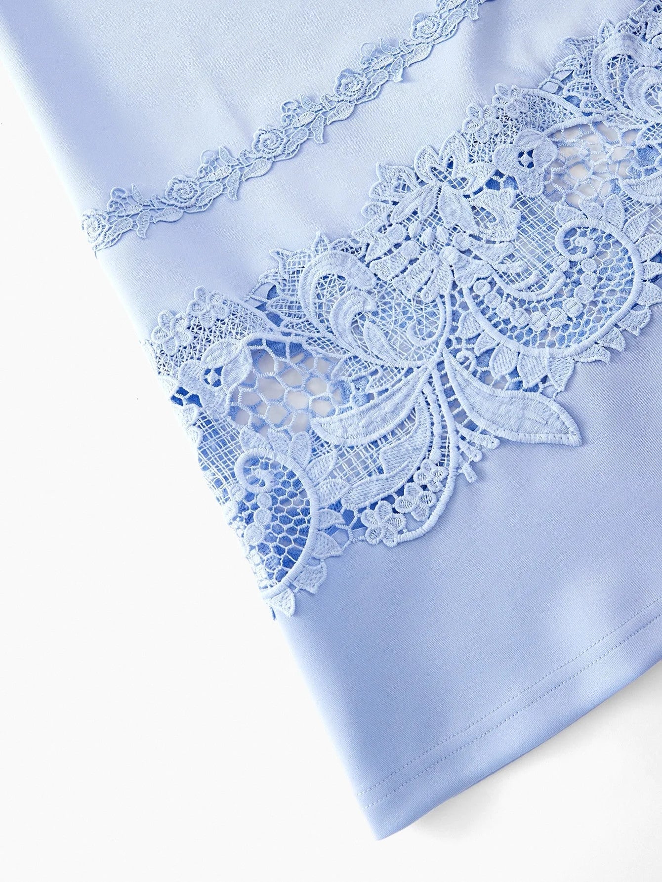 PREMIUM Lace Patchwork Sleeveless Midi Dress