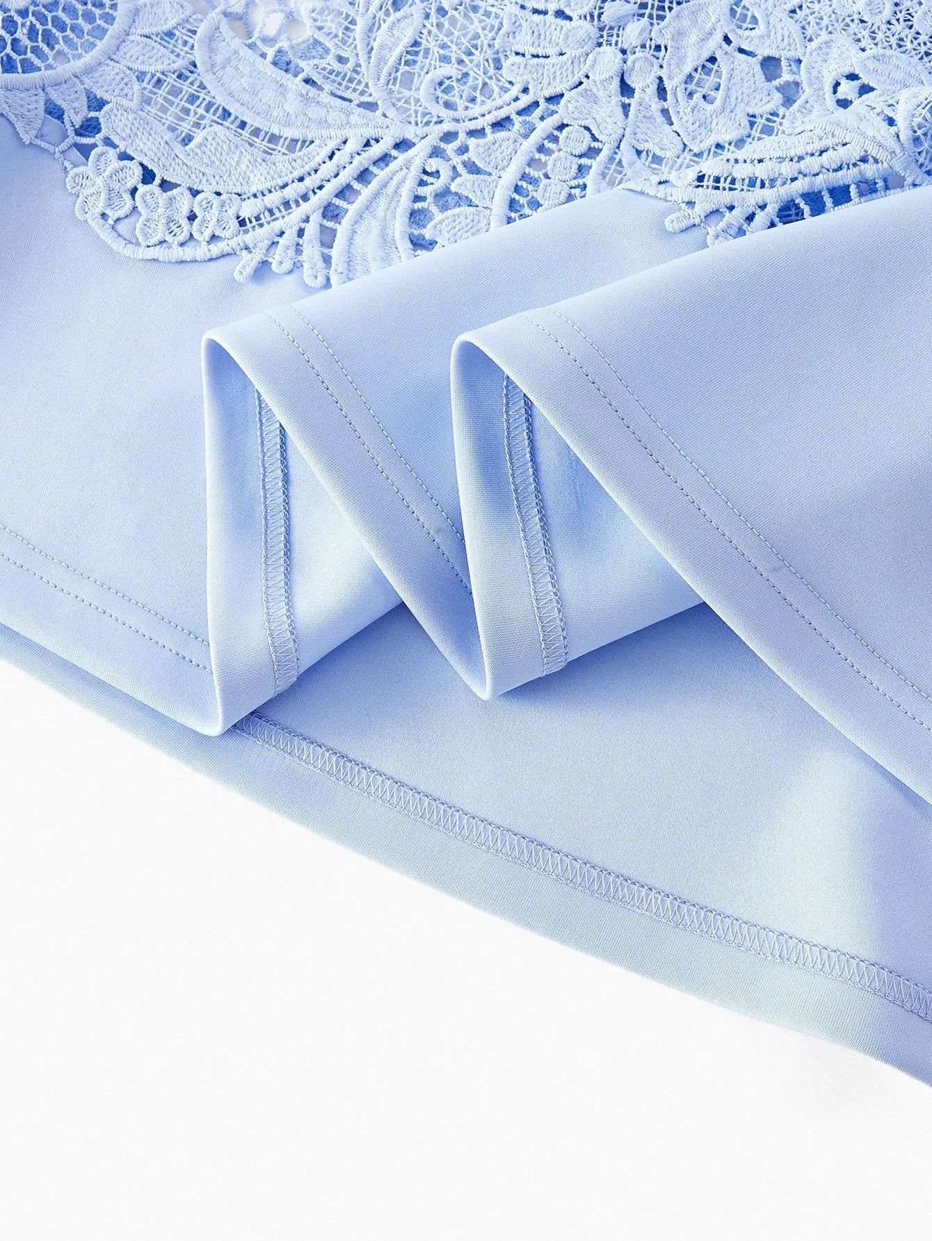 PREMIUM Lace Patchwork Sleeveless Midi Dress