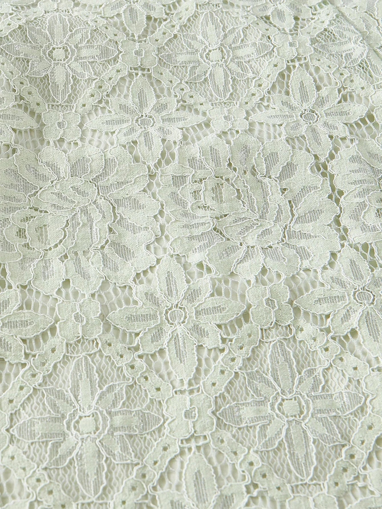 PREMIUM LACE PUFF SLEEVE DRESS