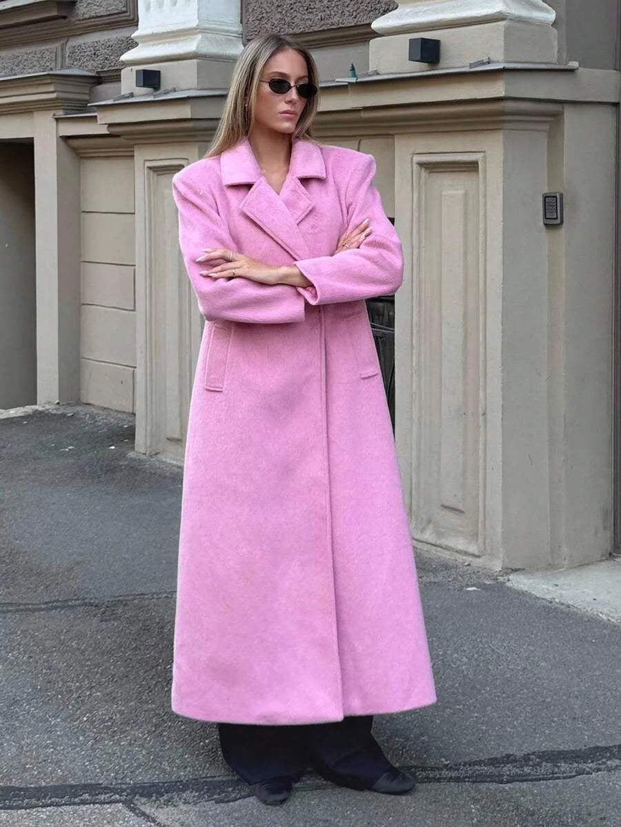 PREMIUM LAPEL BLACK BELT OVERCOAT