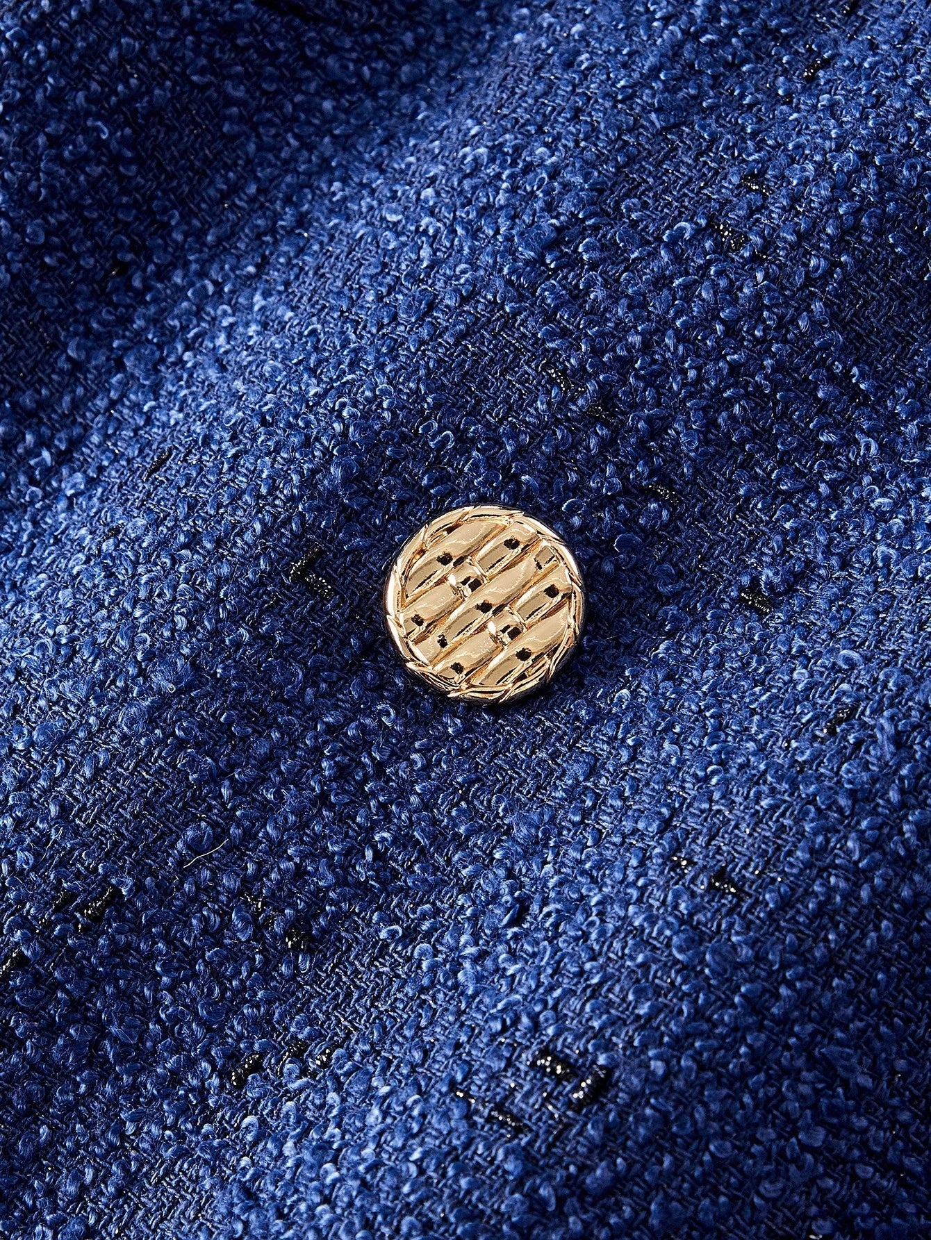 PREMIUM LAPEL COLLAR CONTRAST TRIM DOUBLE BREASTED BLAZER