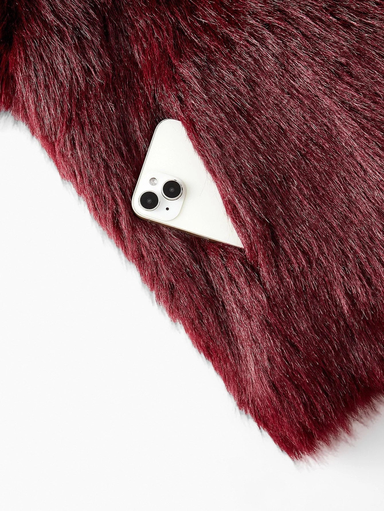 PREMIUM LAPEL LONG SLEEVE FAUX FUR COAT