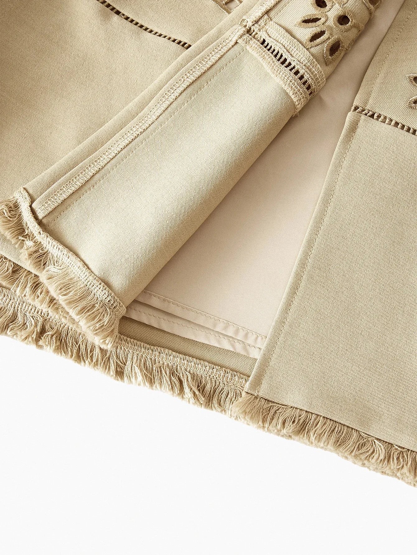 PREMIUM LASER CUT PEPLUM WAIST RAW EDGE MIDI DRESS