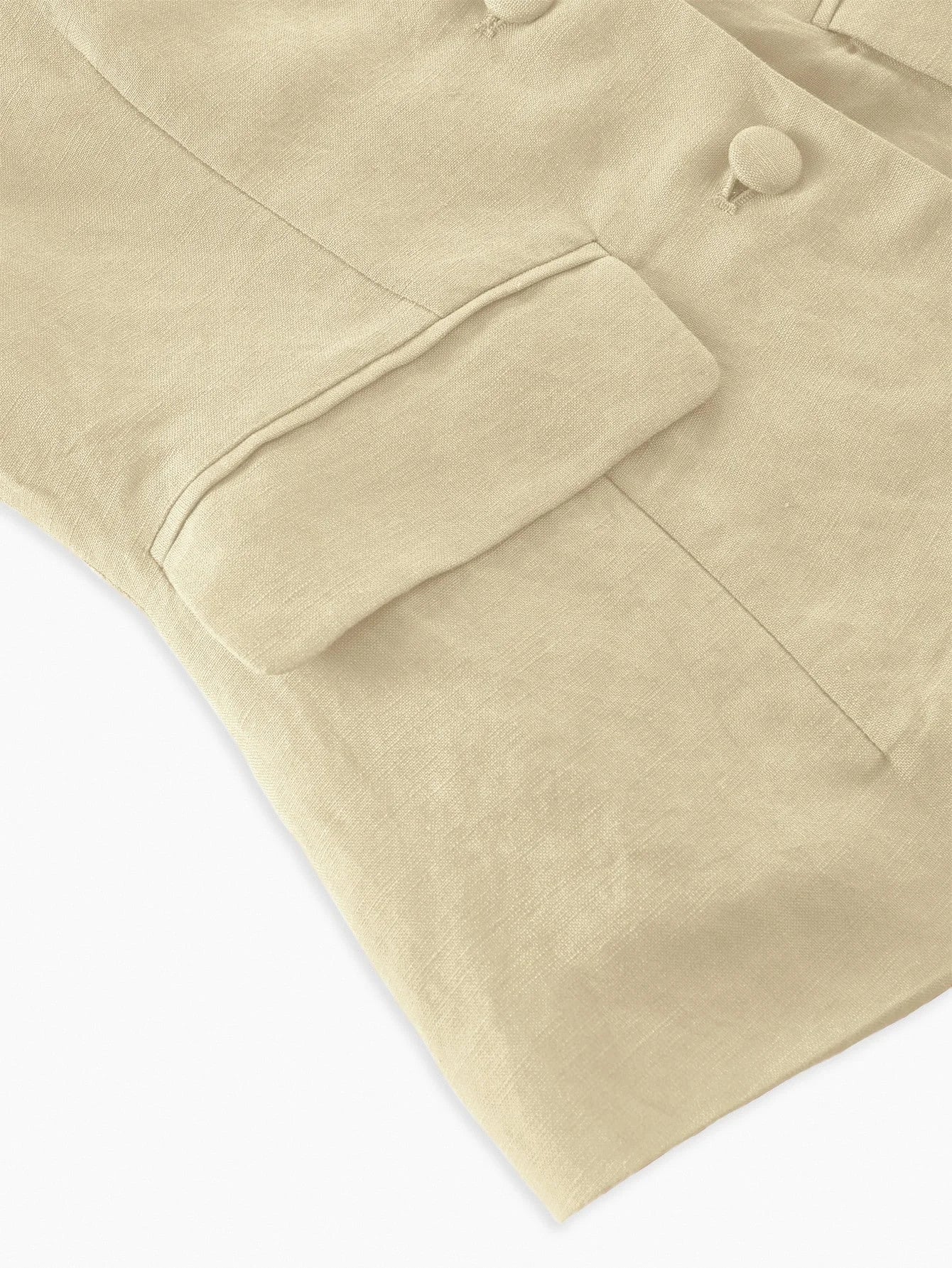 PREMIUM LINEN BUTTON UP SHORT SLEEVE BLAZER