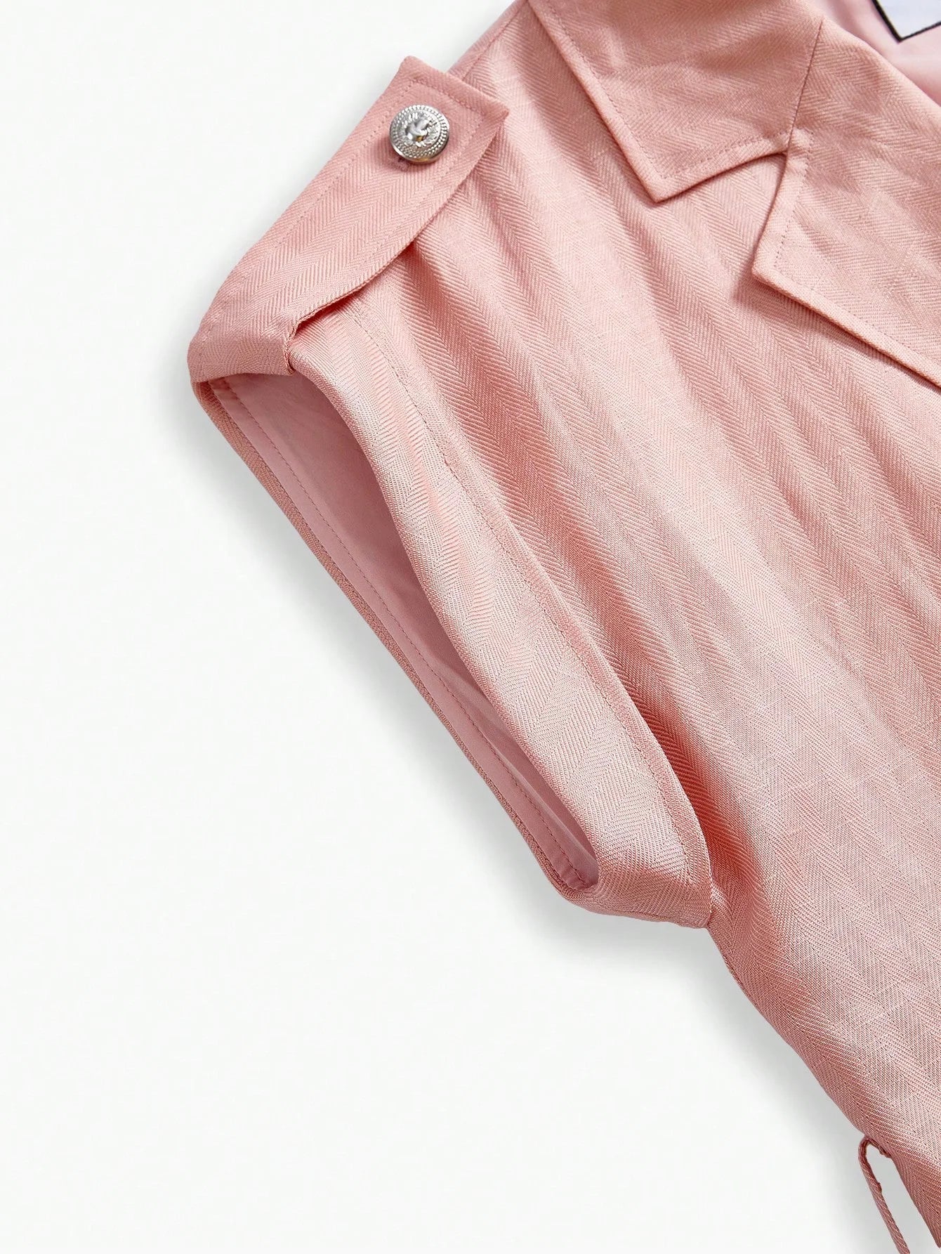 PREMIUM LINEN CAP SLEEVE BELTED BLAZER