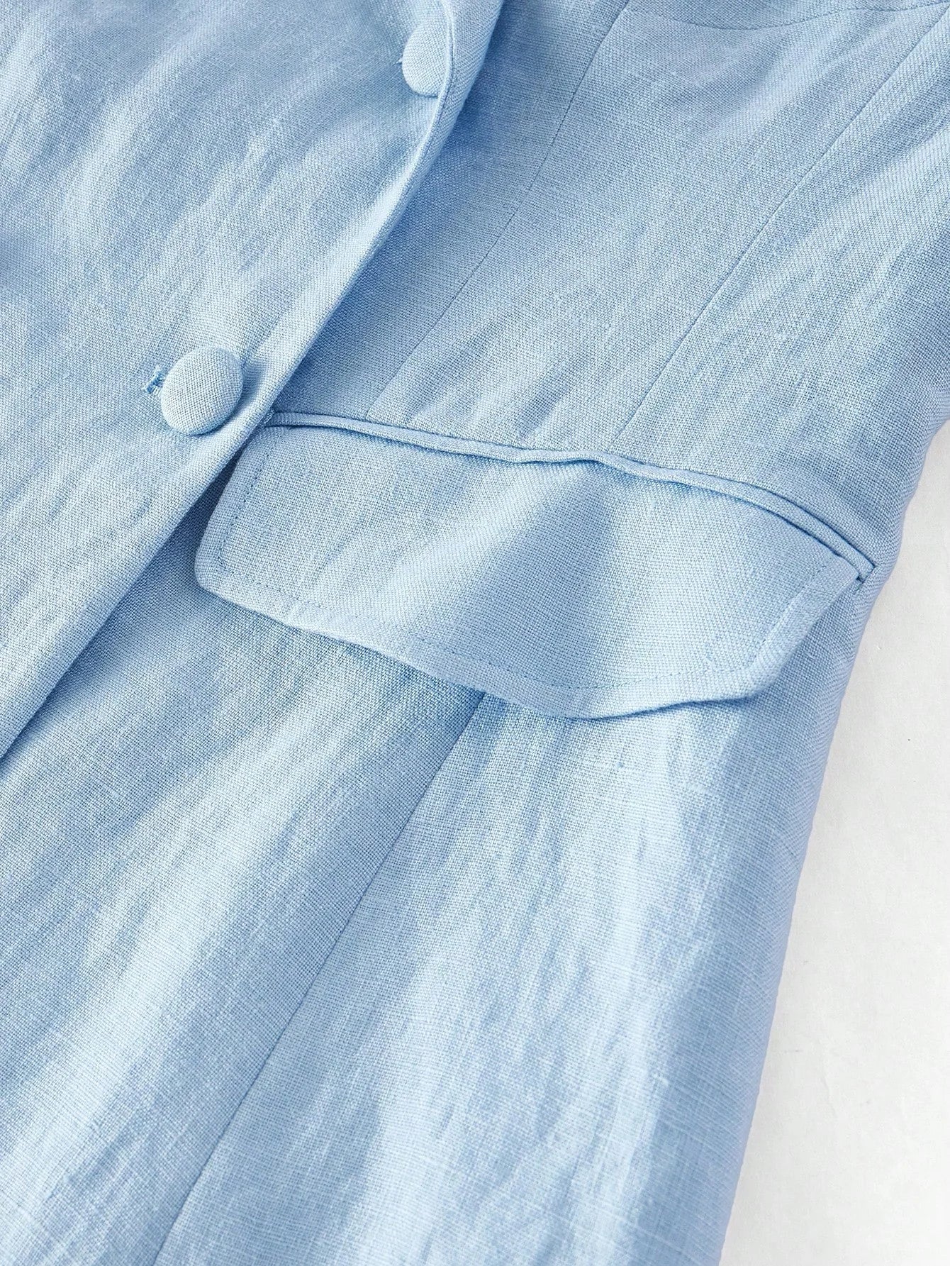 PREMIUM LINEN EMBROIDERED FLORAL DOUBLE BUTTON BLAZERSPRINGSUMMER