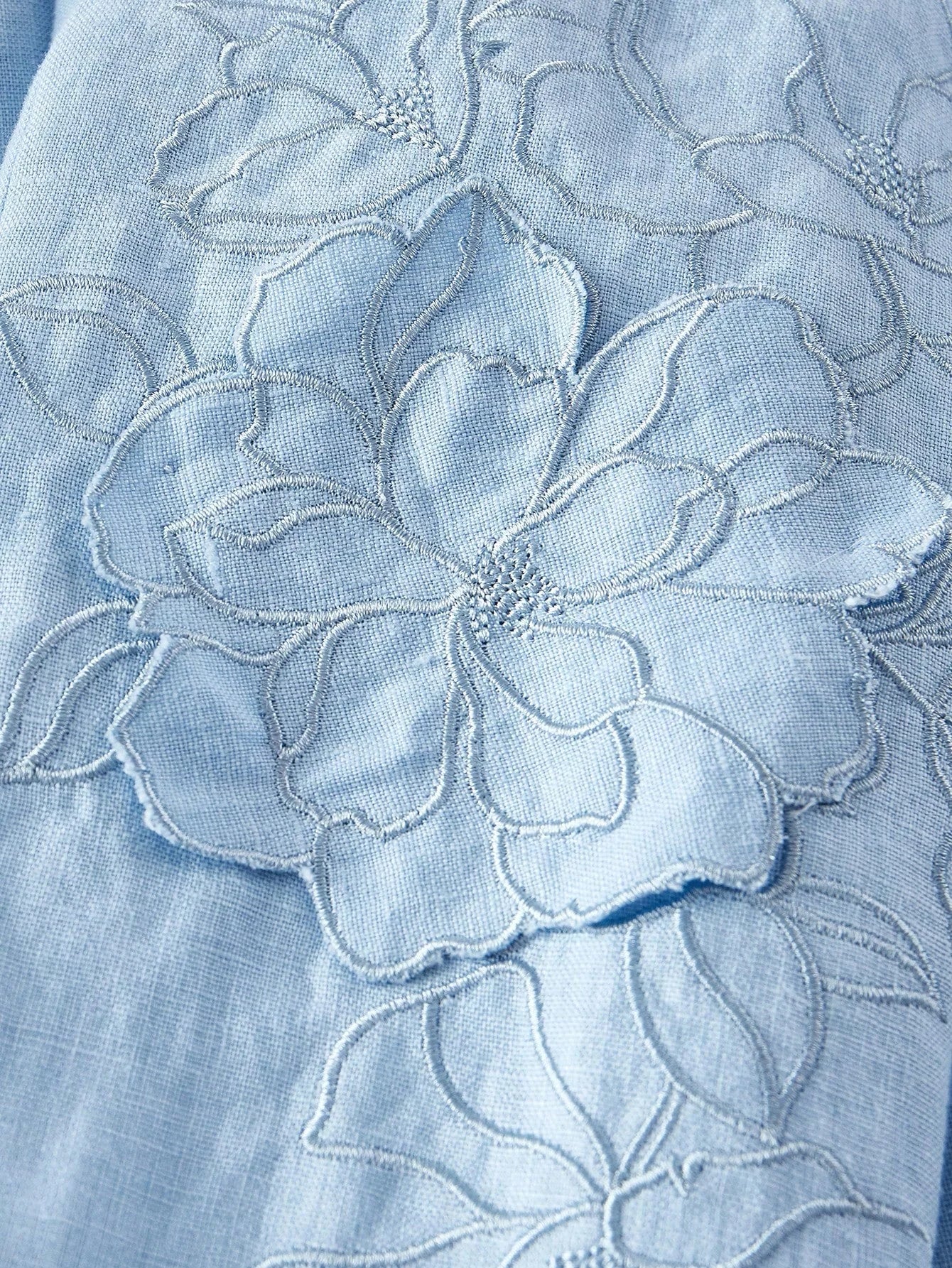 PREMIUM LINEN EMBROIDERED FLORAL DOUBLE BUTTON BLAZERSPRINGSUMMER