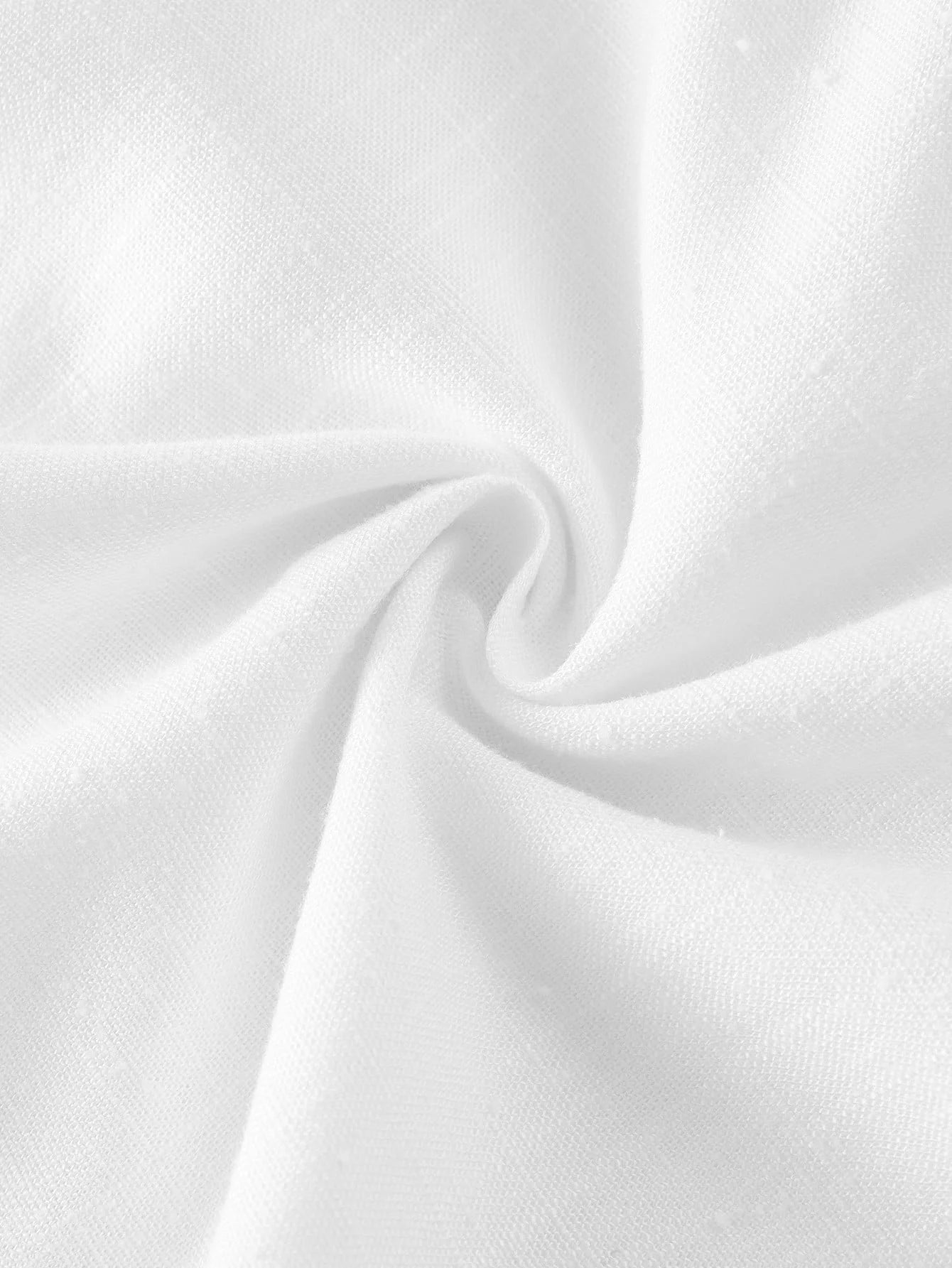 PREMIUM LINEN EMBROIDERY RUFFLE HEM DRESS