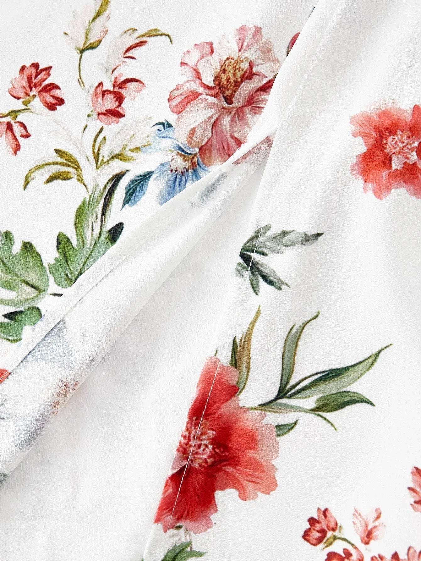 PREMIUM LINEN FLORAL PRINT DRESS