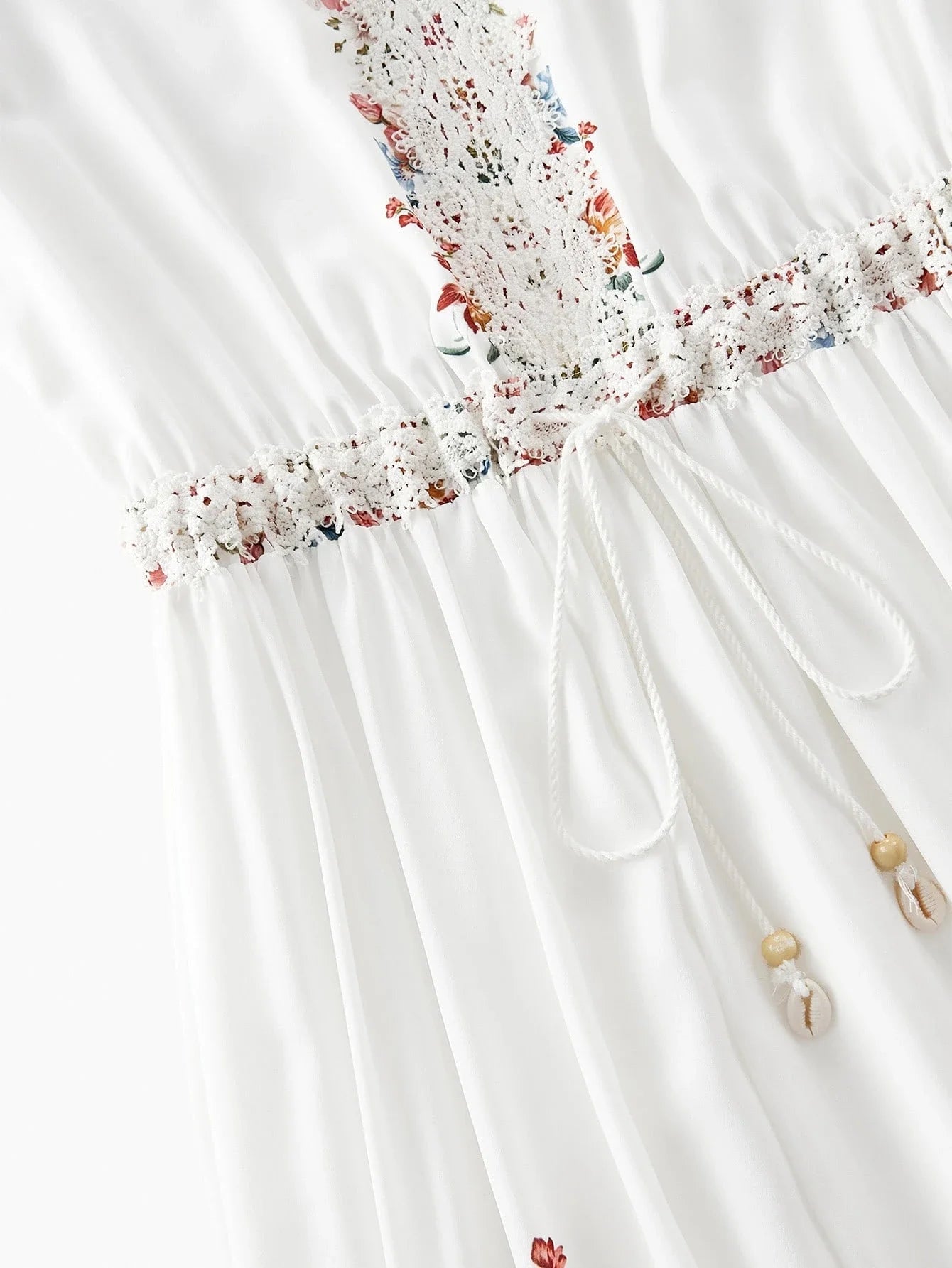 PREMIUM LINEN FLORAL PRINT DRESS