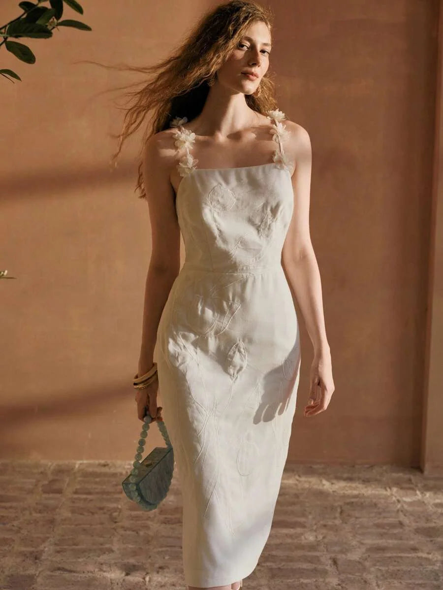 PREMIUM LINEN WOMEN MIDI DRESSES