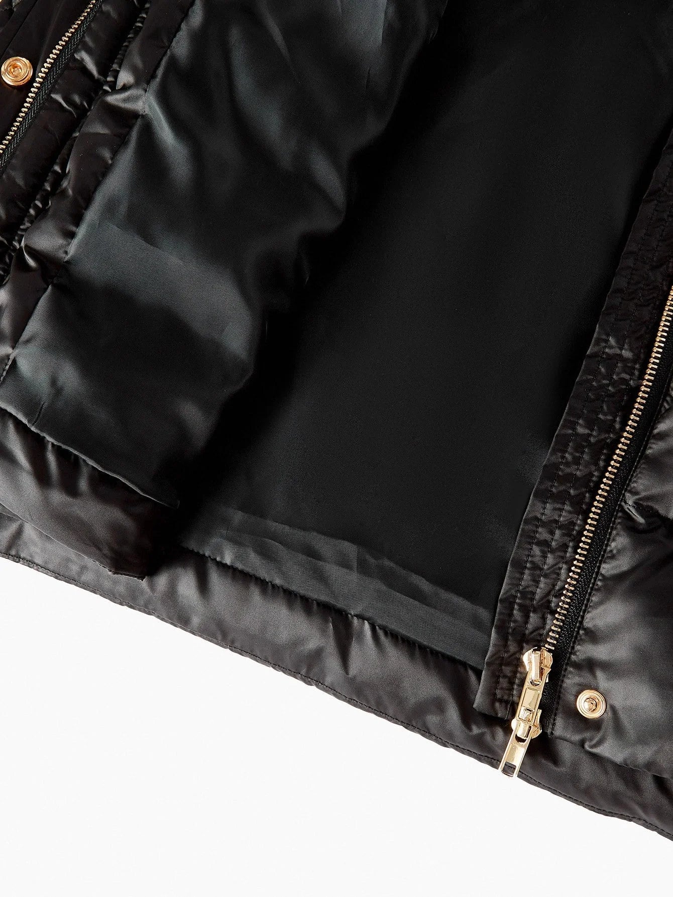 PREMIUM LONG COTTON PADDED COAT WITH FUR TRIM AUTUMNWINTER