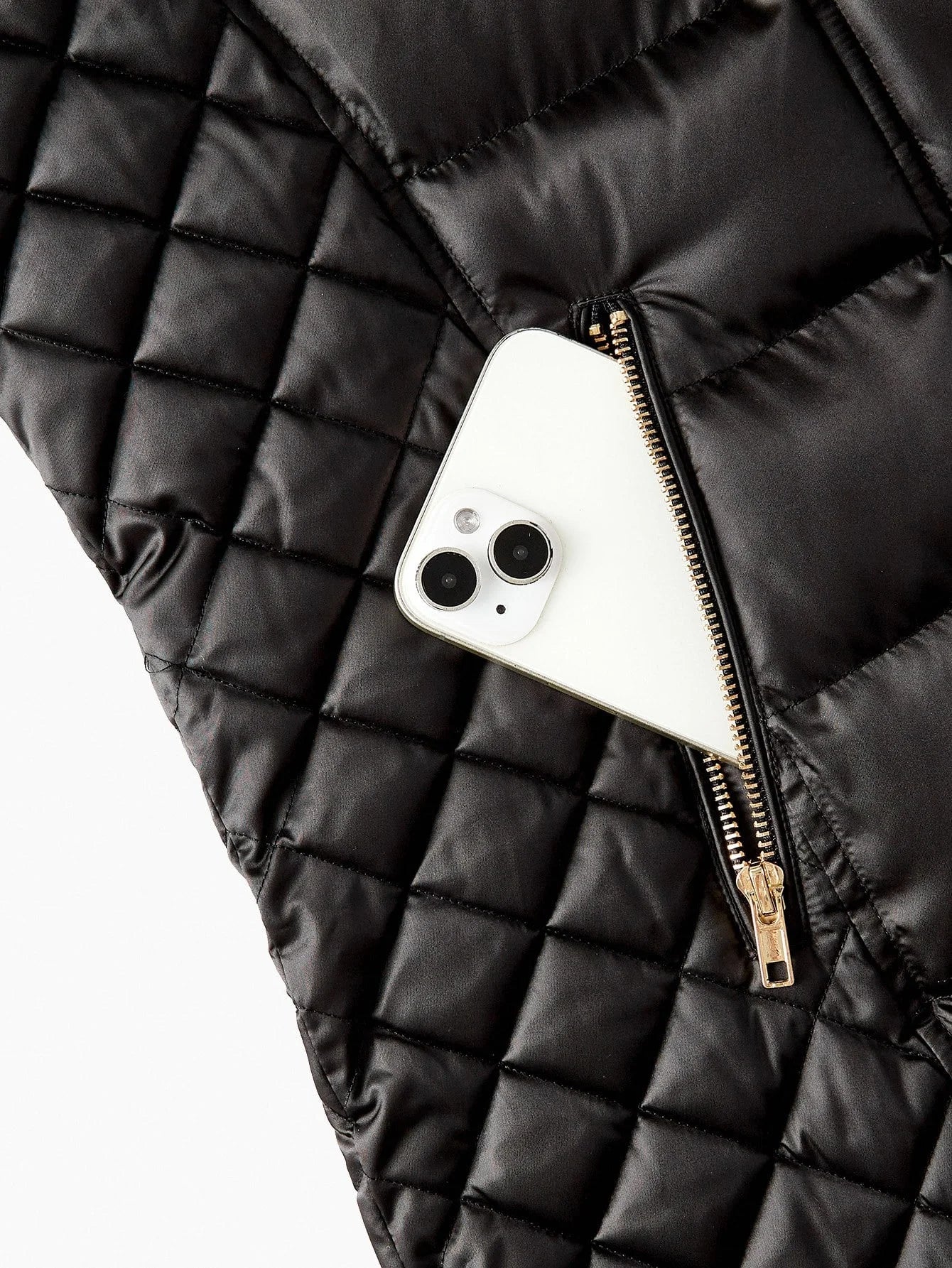 PREMIUM LONG COTTON PADDED COAT WITH FUR TRIM AUTUMNWINTER