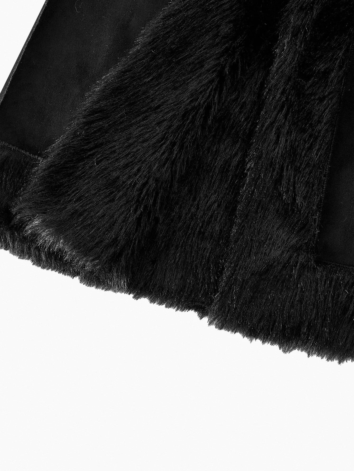 PREMIUM LONG SLEEVE LONG FAUX FUR COAT AUTUMNWINTER