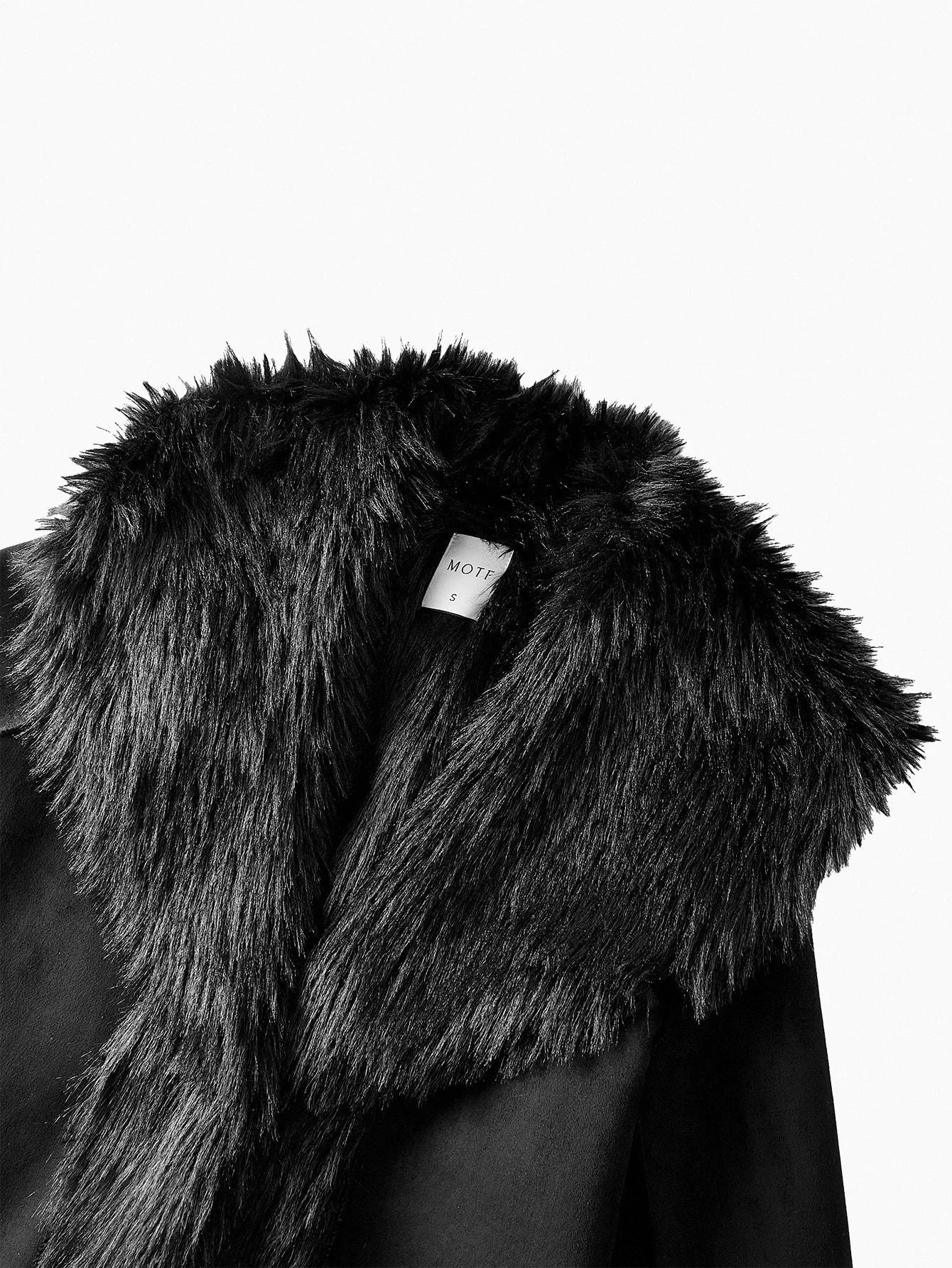 PREMIUM LONG SLEEVE LONG FAUX FUR COAT AUTUMNWINTER